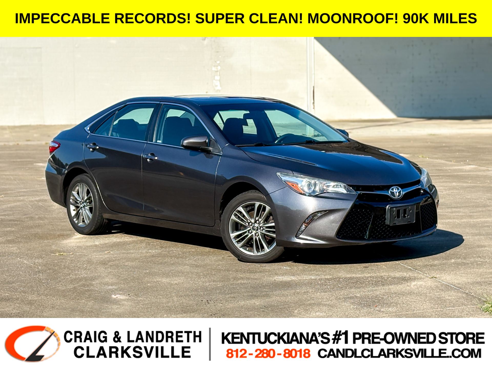Predawn Gray Mica 2016 Toyota Camry Sedan Front-Wheel Drive 6-Speed Automatic