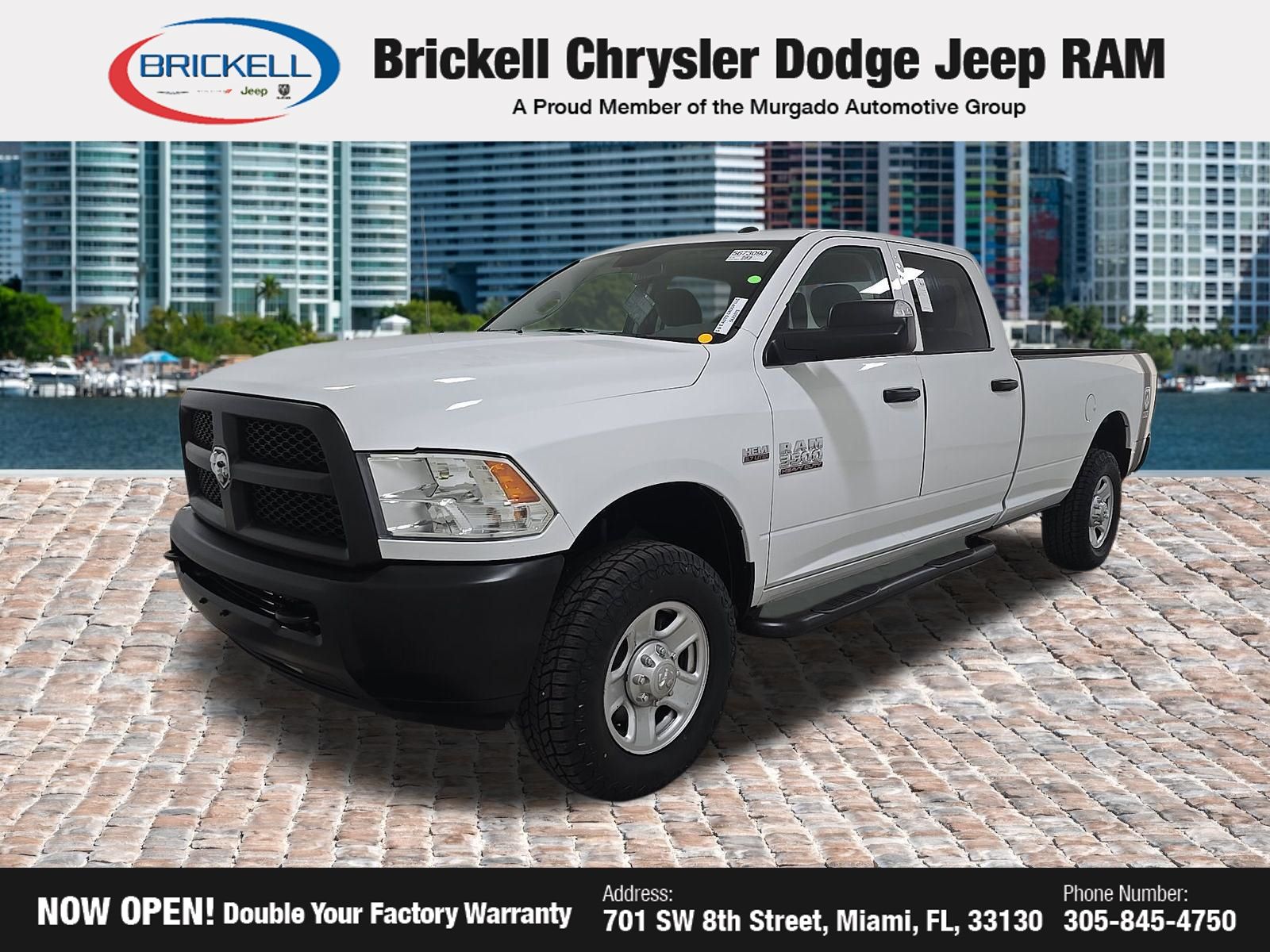 Bright White Clearcoat 2016 RAM 3500 Pickup Truck Four-Wheel Drive 6-Speed Automatic