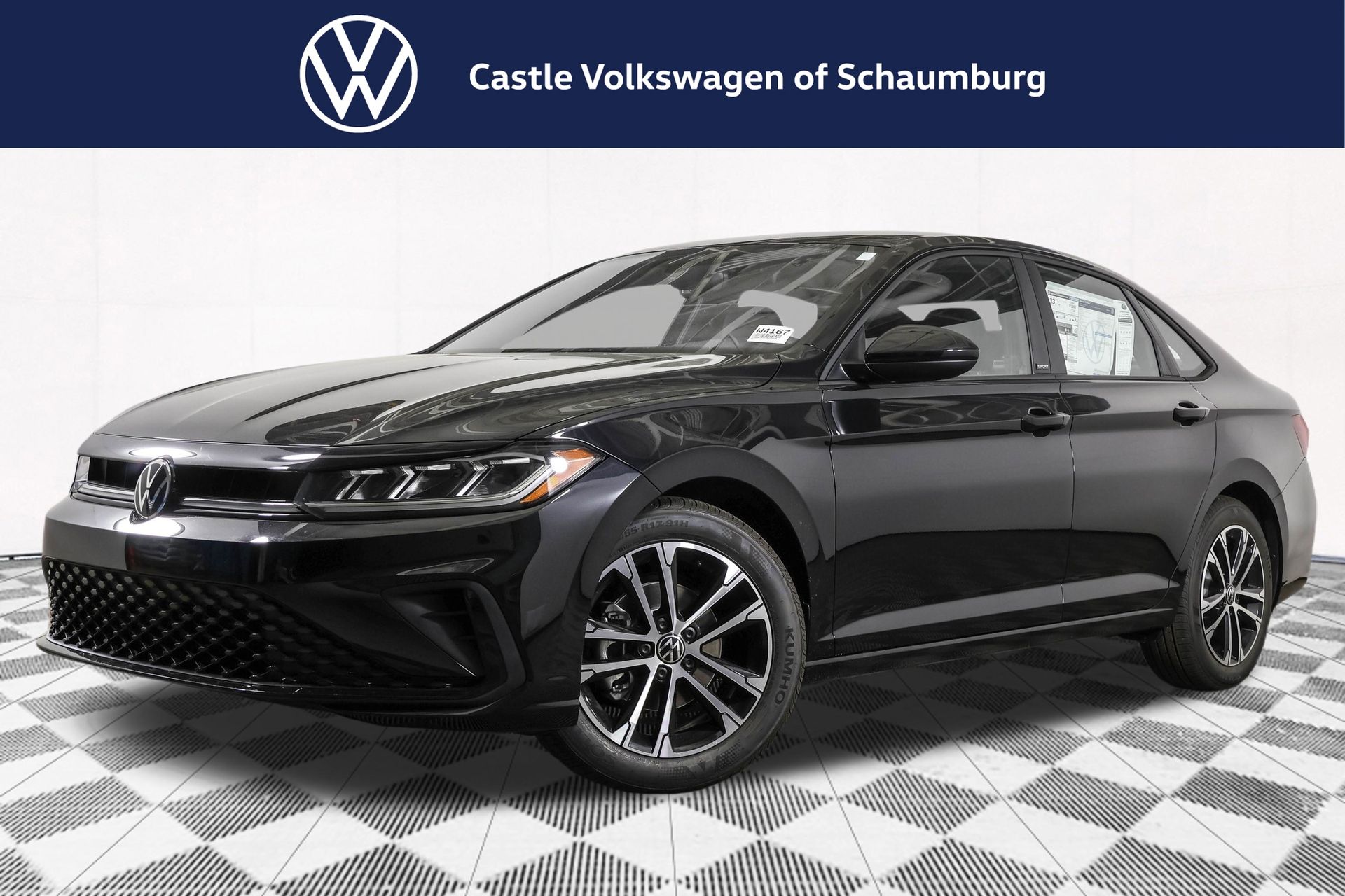 Deep Black Pearl 2026 Volkswagen Jetta Sedan Front-Wheel Drive 8-Speed Automatic