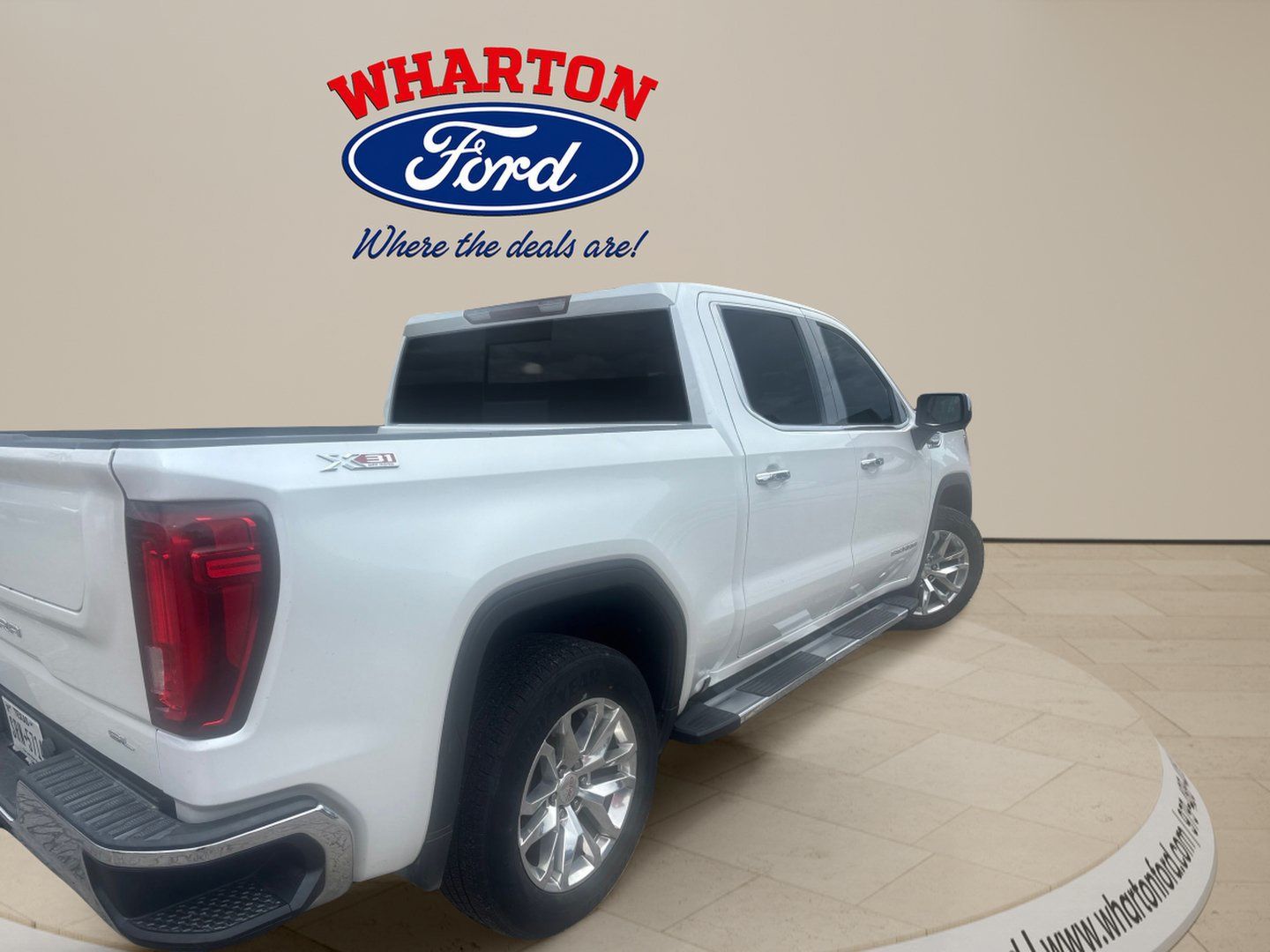 2019 GMC Sierra 1500 SLT White at Emmons Autoplex