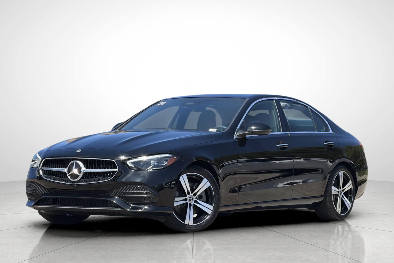 Black 2024 Mercedes-Benz C-Class Sedan All-Wheel Drive 9-Speed Automatic