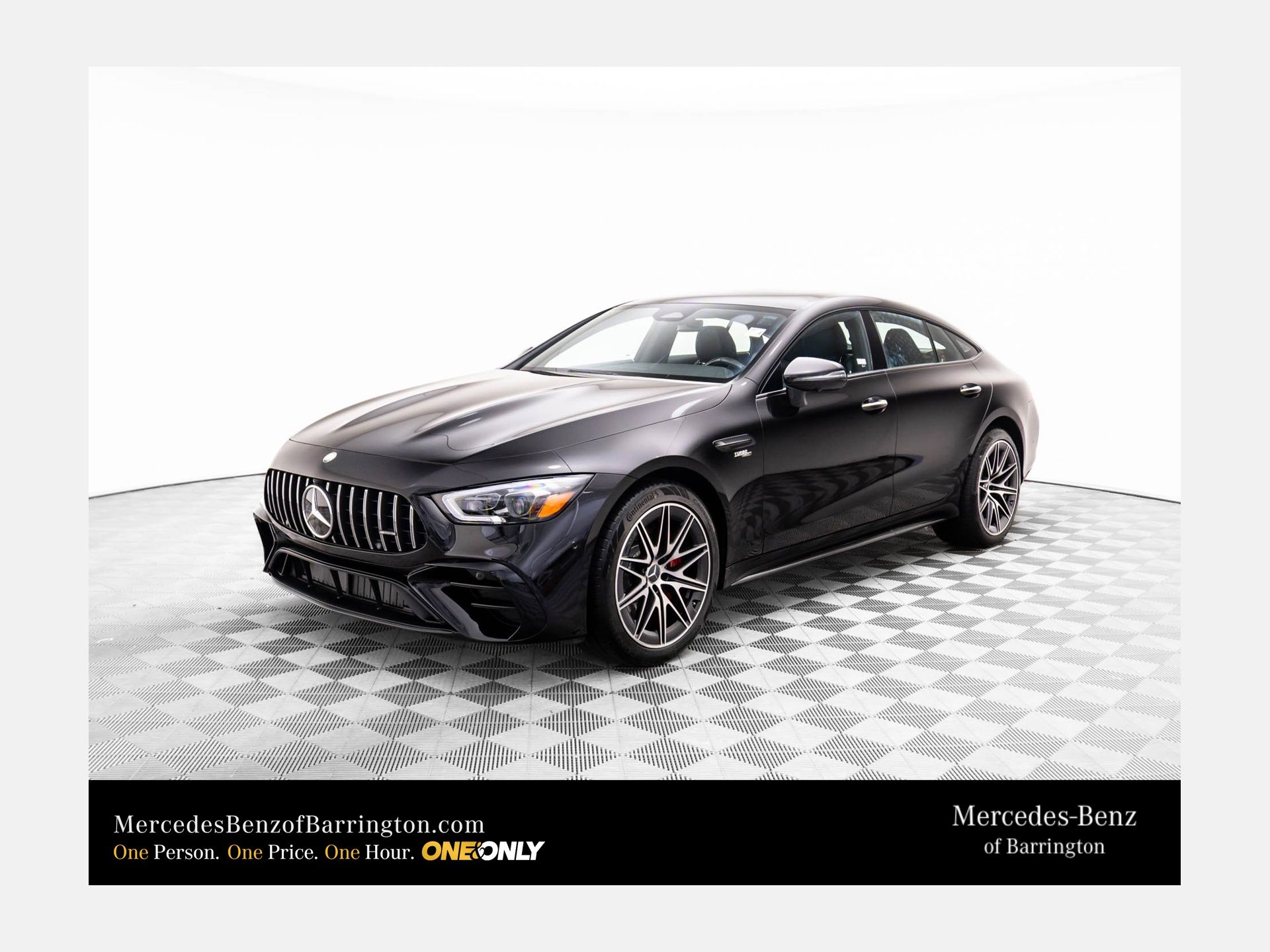 Obsidian Black Metallic 2026 Mercedes-Benz AMG GT Coupe All-Wheel Drive 9-Speed Automatic