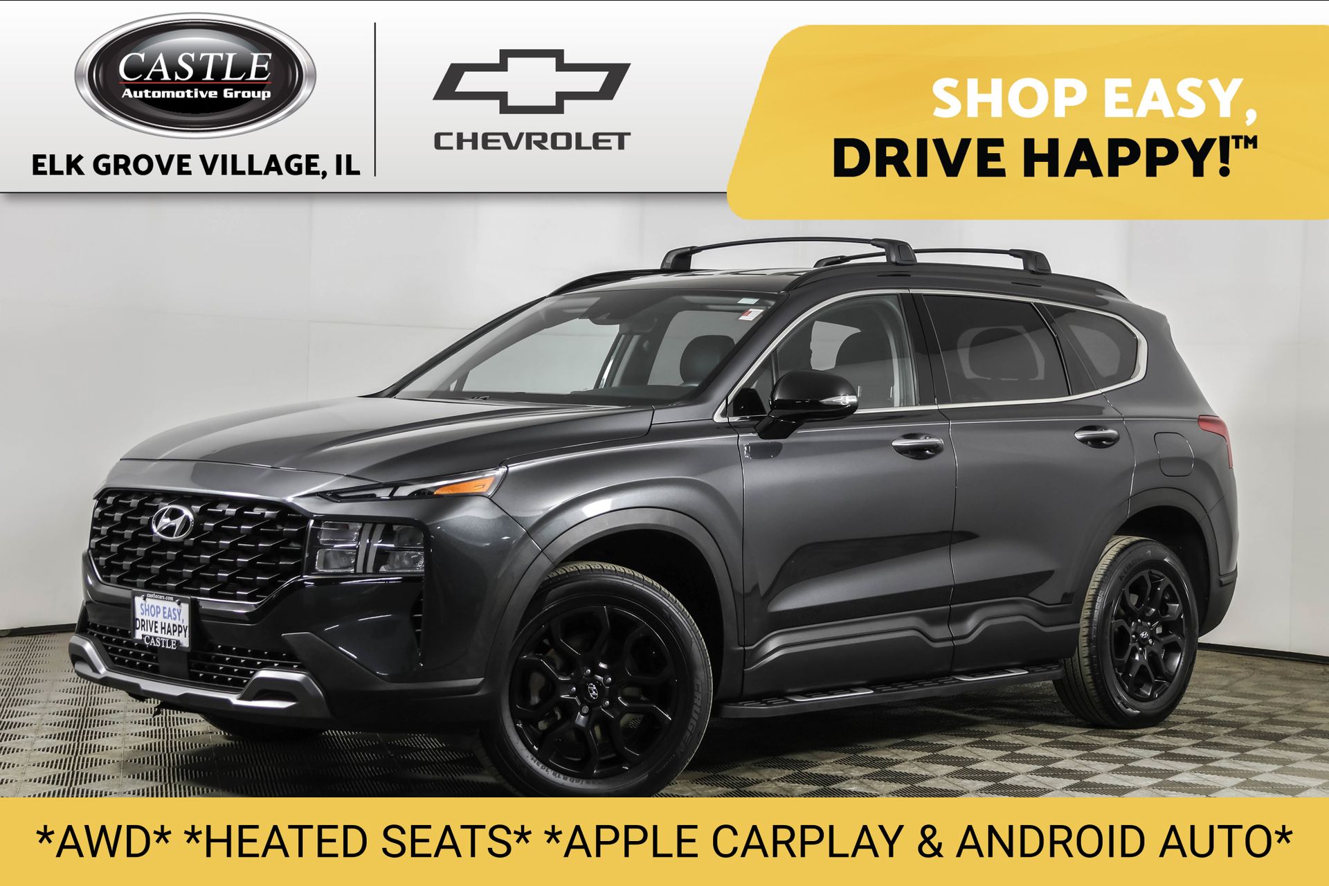Portofino Gray 2023 Hyundai Santa Fe SUV / Crossover All-Wheel Drive 8-Speed Automatic