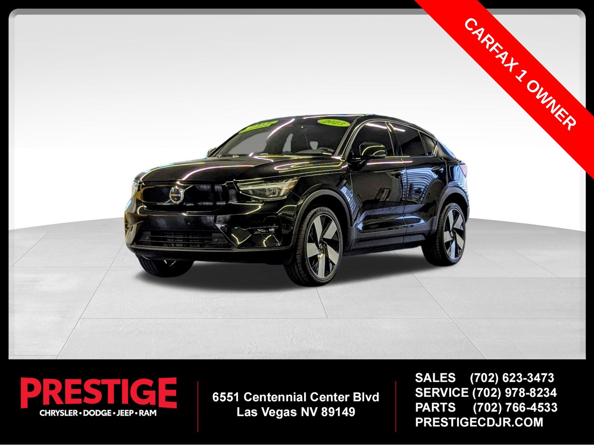 Onyx Black Metallic 2023 Volvo C40 Recharge SUV / Crossover All-Wheel Drive 1-Speed Automatic
