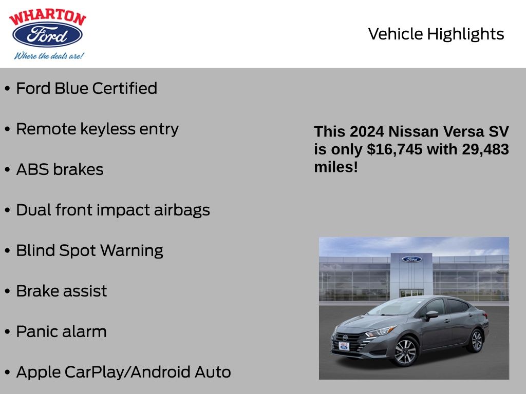 2024 Nissan Versa 1.6 SV - 5