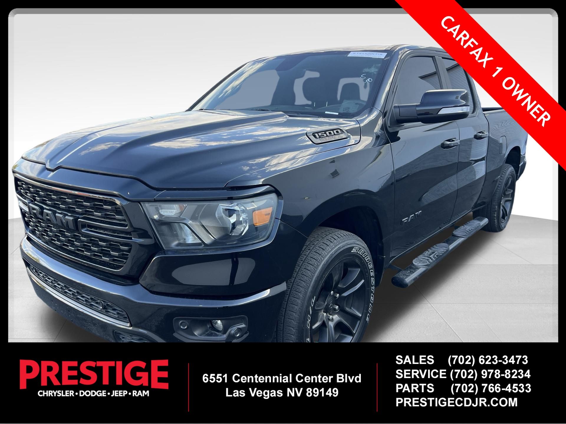 Diamond Black 2022 RAM 1500 Pickup Truck 4X2 8-Speed Automatic