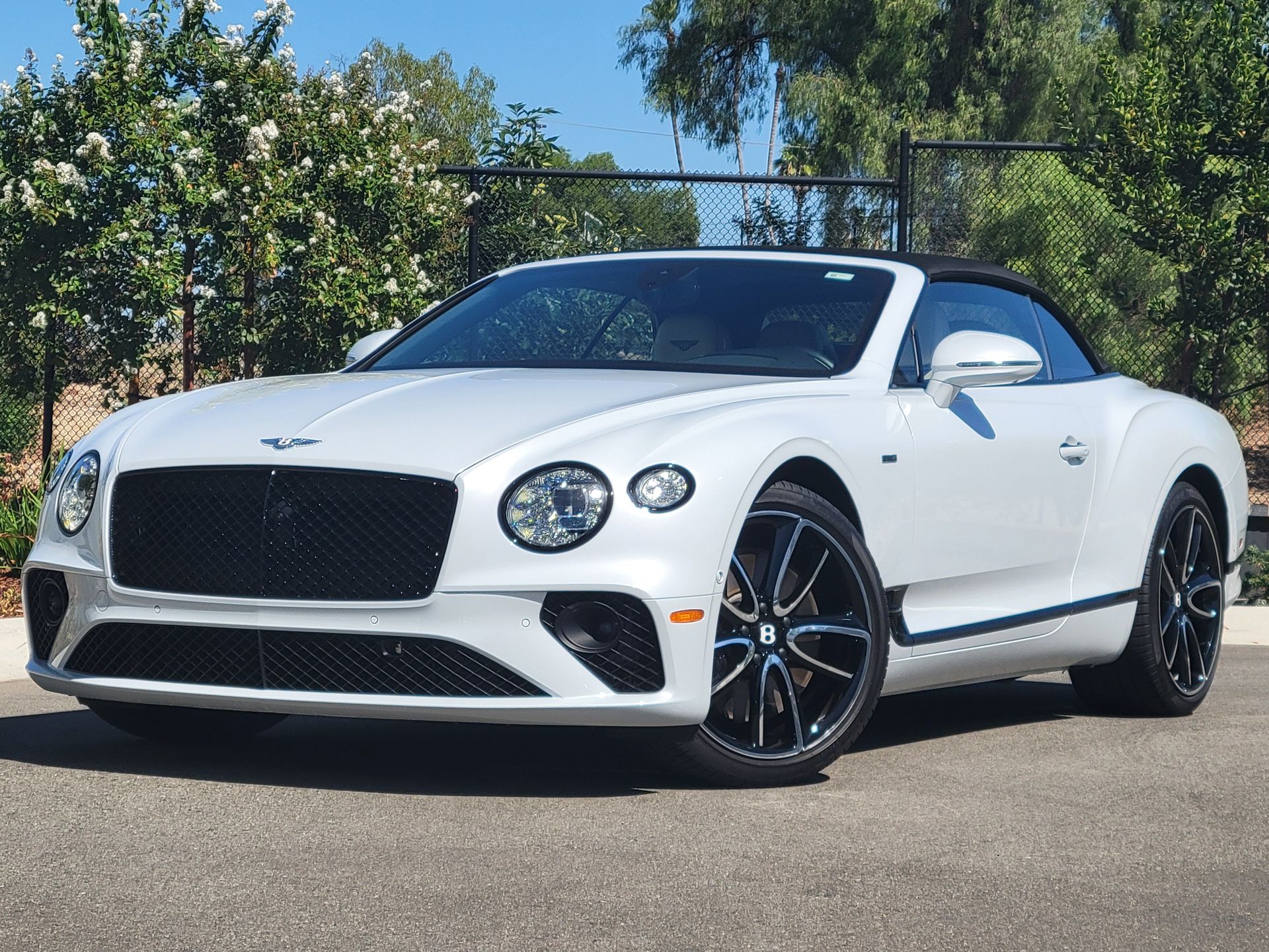 Ice Metallic 2024 Bentley Continental GTC Convertible All-Wheel Drive 8-Speed Automatic
