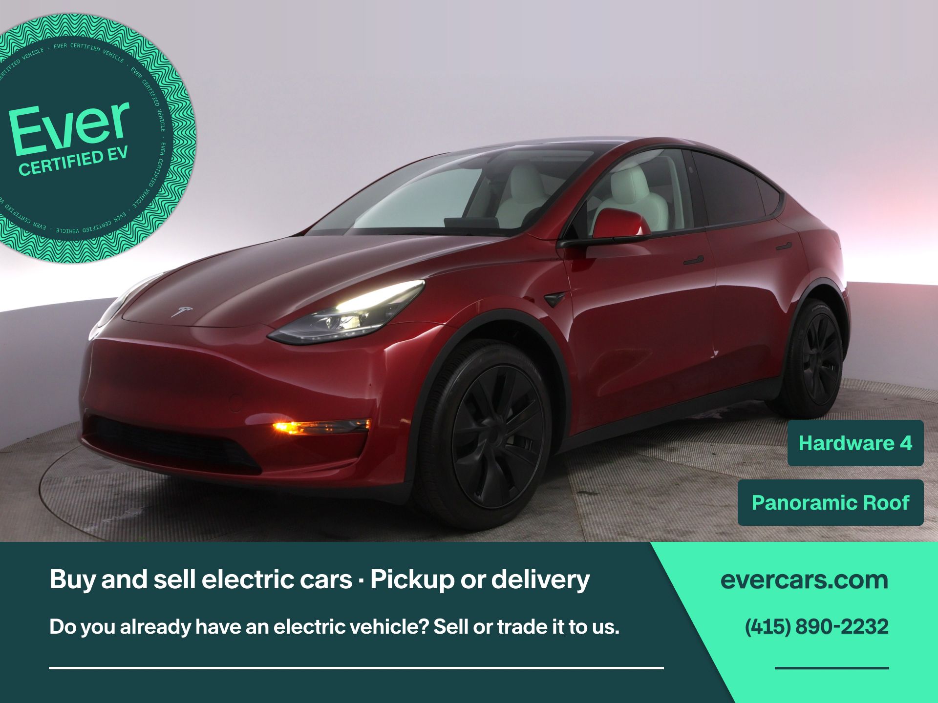 Red 2025 Tesla Model Y SUV / Crossover Rear-Wheel Drive 1-Speed Automatic