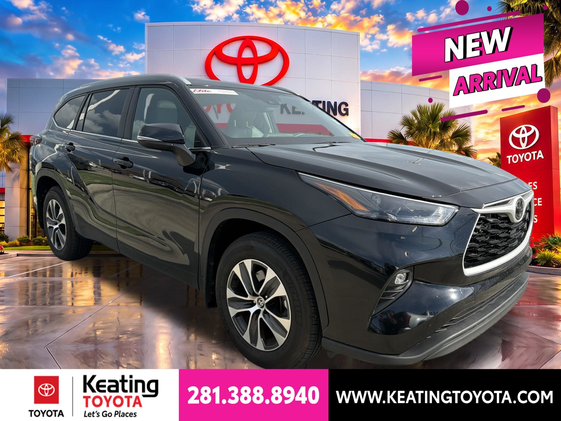 Midnight Black Metallic 2026 Toyota Highlander SUV / Crossover All-Wheel Drive 8-Speed Automatic
