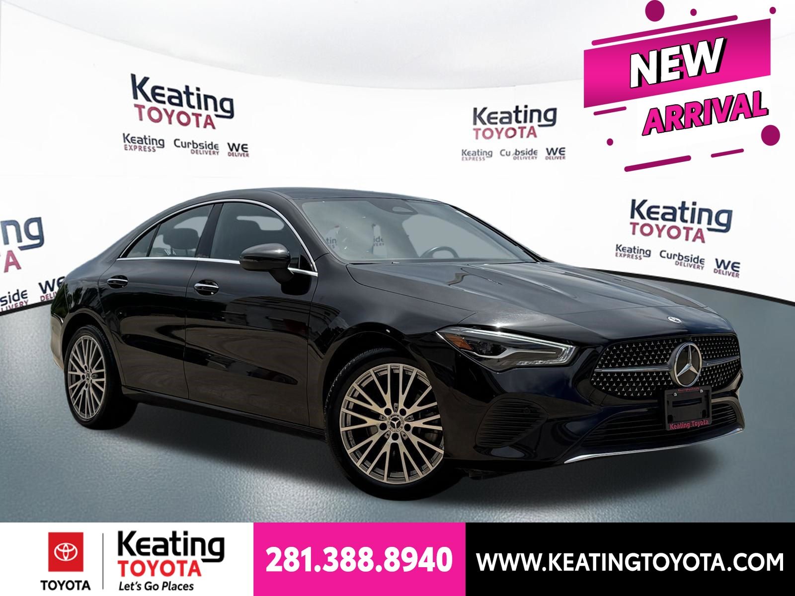 Night Black 2025 Mercedes-Benz CLA 250 4MATIC Coupe All-Wheel Drive 8-Speed Dual Clutch