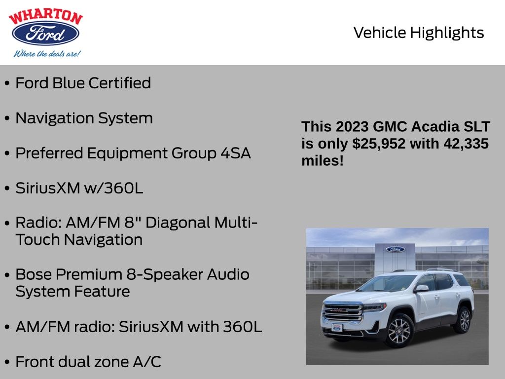 2023 GMC Acadia SLT - 4