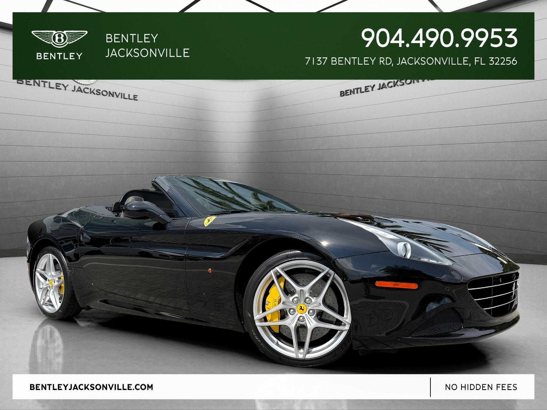 Nero Daytona Metallic 2016 Ferrari California T Convertible Rear-Wheel Drive 7-Speed Manual