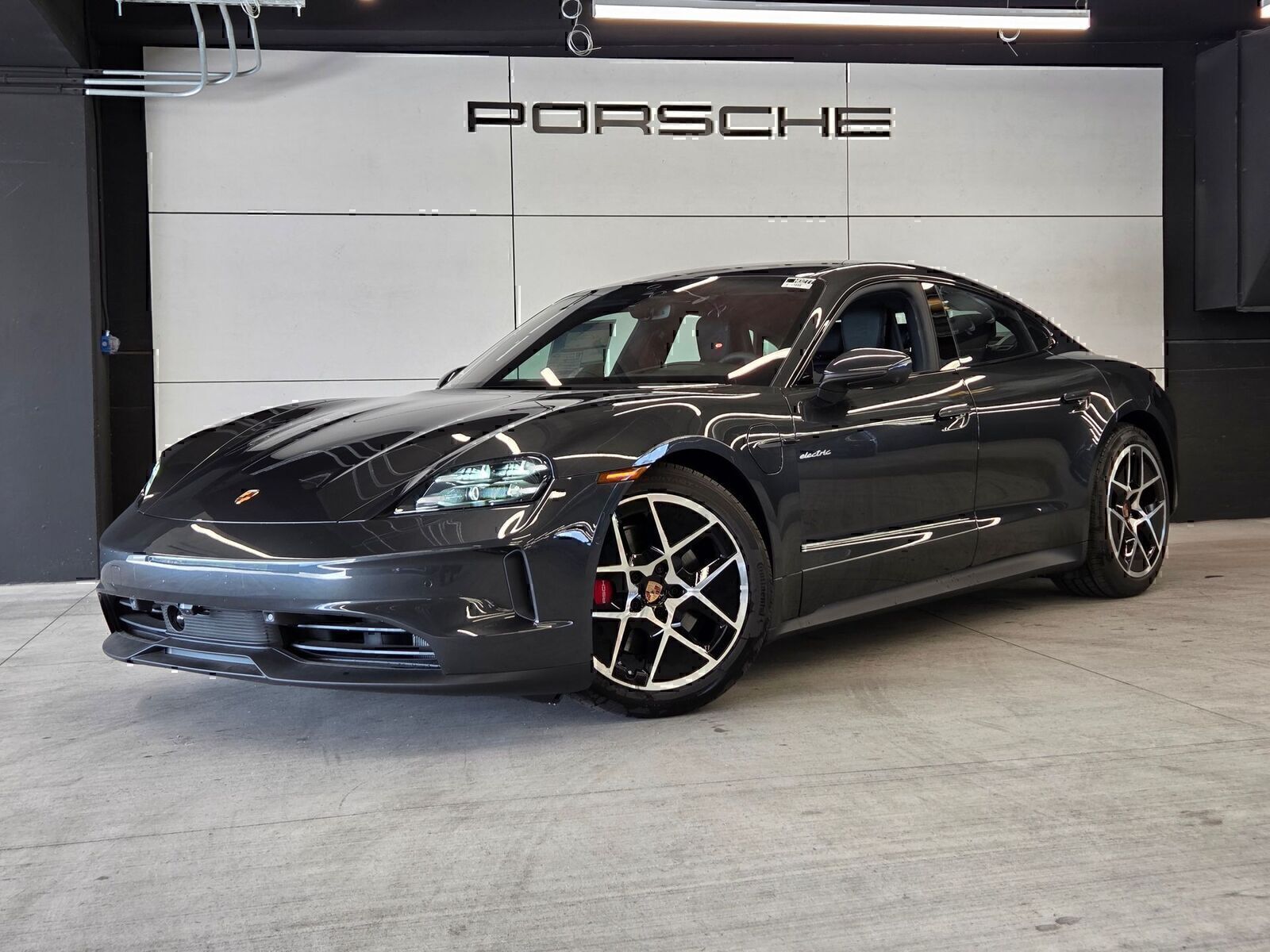 Gray (Volcano Grey Metallic) 2026 Porsche Taycan   2-Speed Automatic