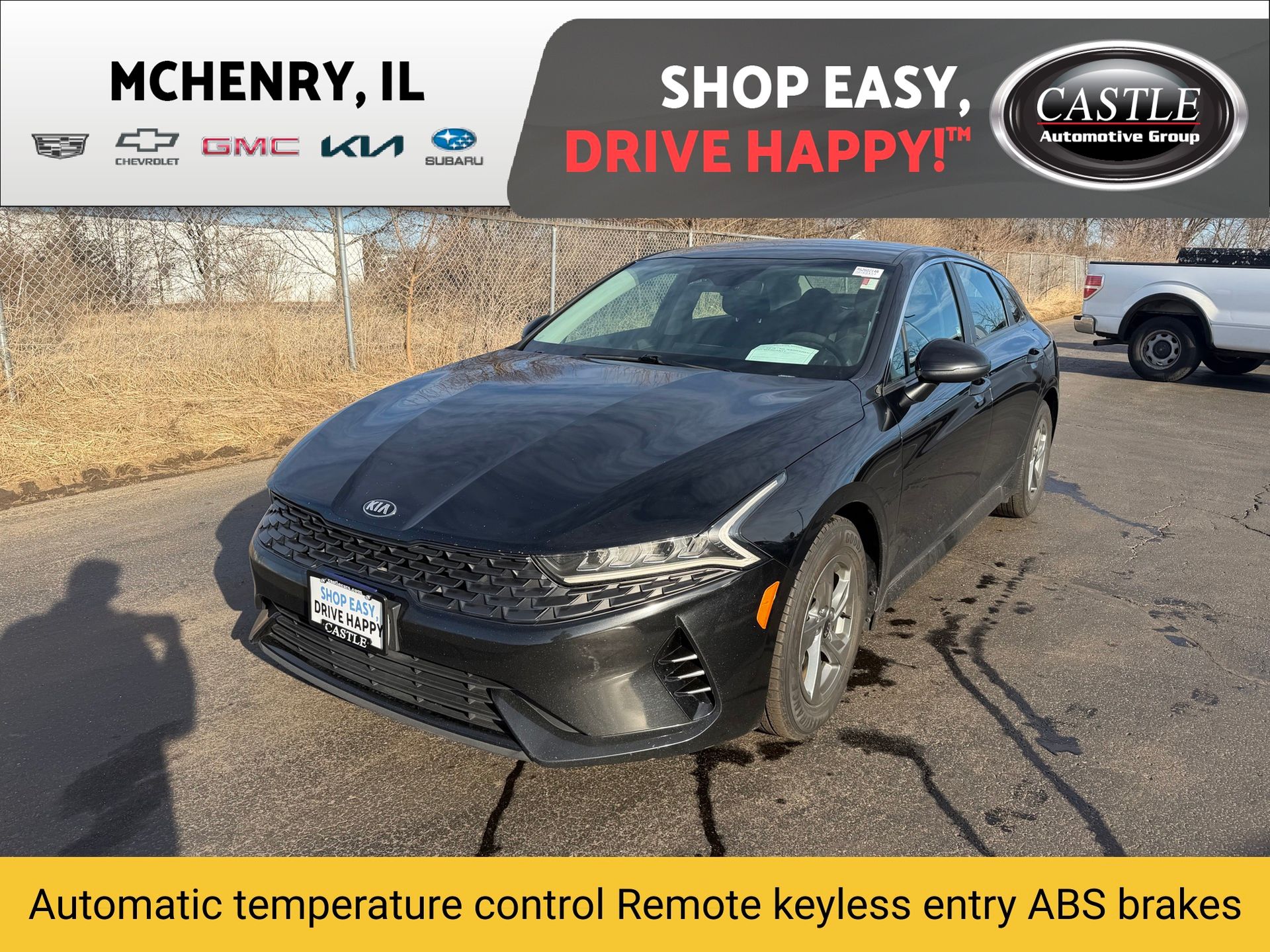 Ebony Black 2021 Kia K5 LX FWD Sedan Front-Wheel Drive 8-Speed Automatic