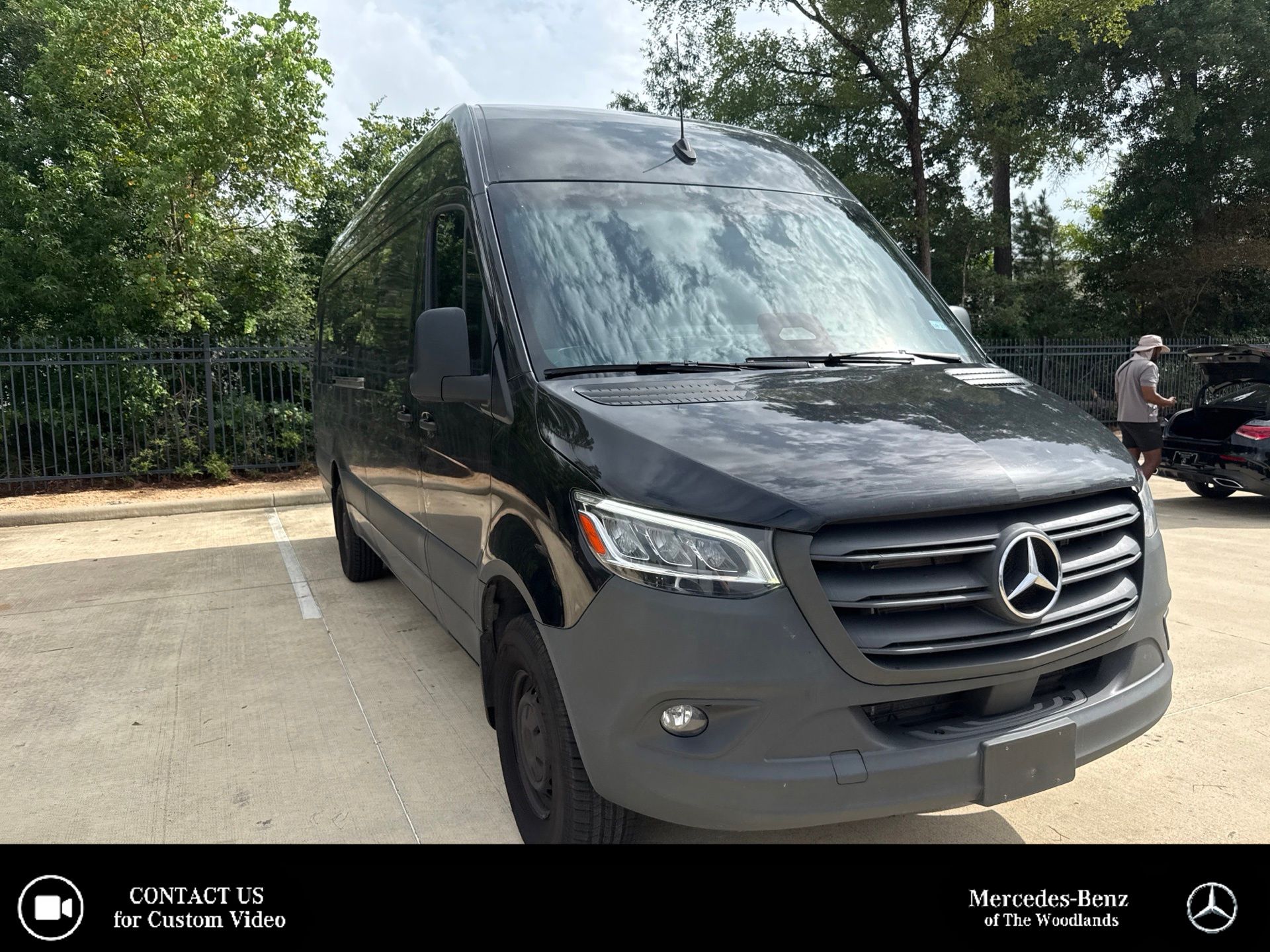 Jet Black 2025 Mercedes-Benz Sprinter Cargo Van Rear-Wheel Drive 9-Speed Automatic