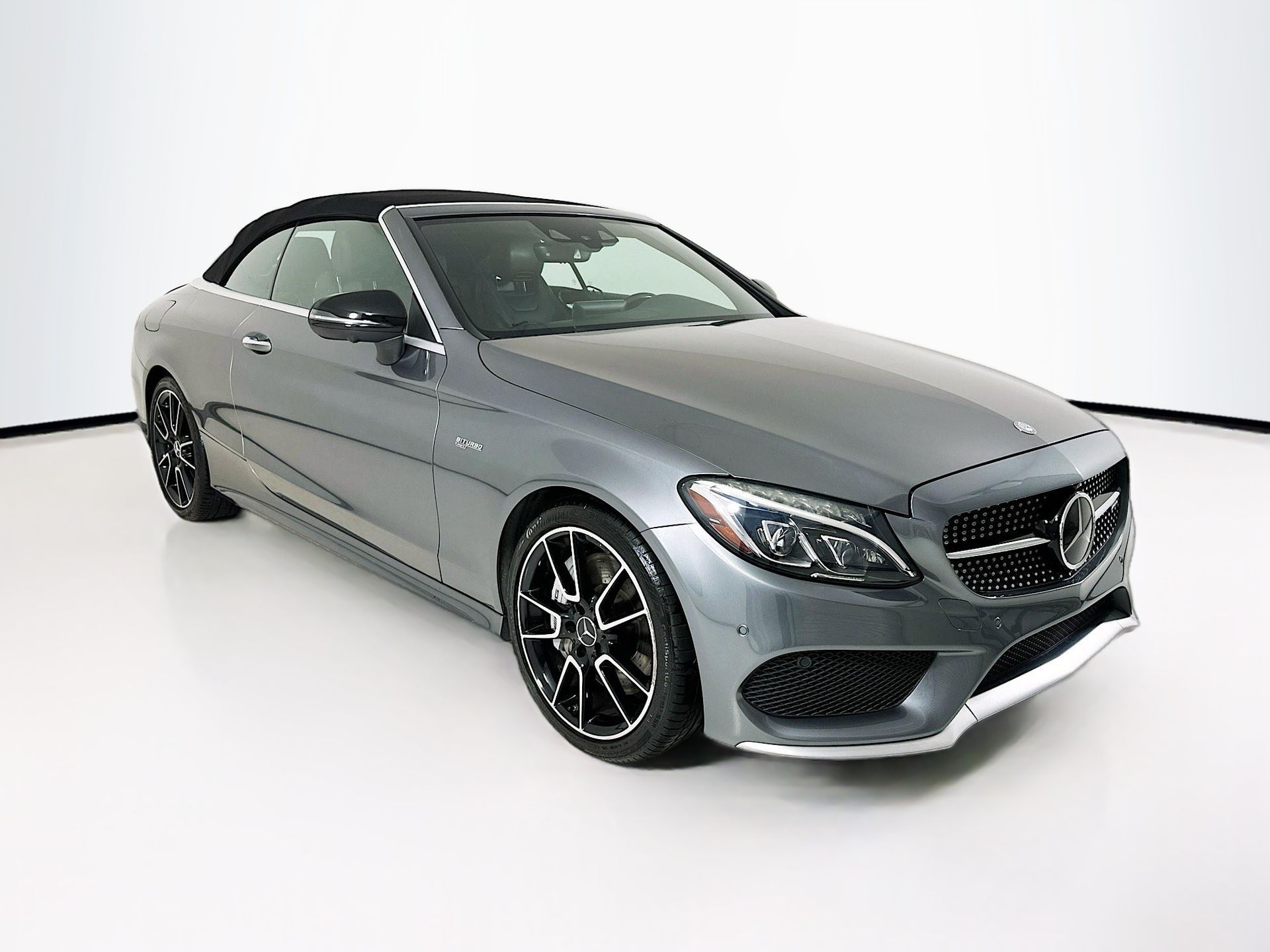 Selenite Gray Metallic 2017 Mercedes-Benz C-Class AMG C 43 Cabriolet Convertible All-Wheel Drive 9-Speed Automatic