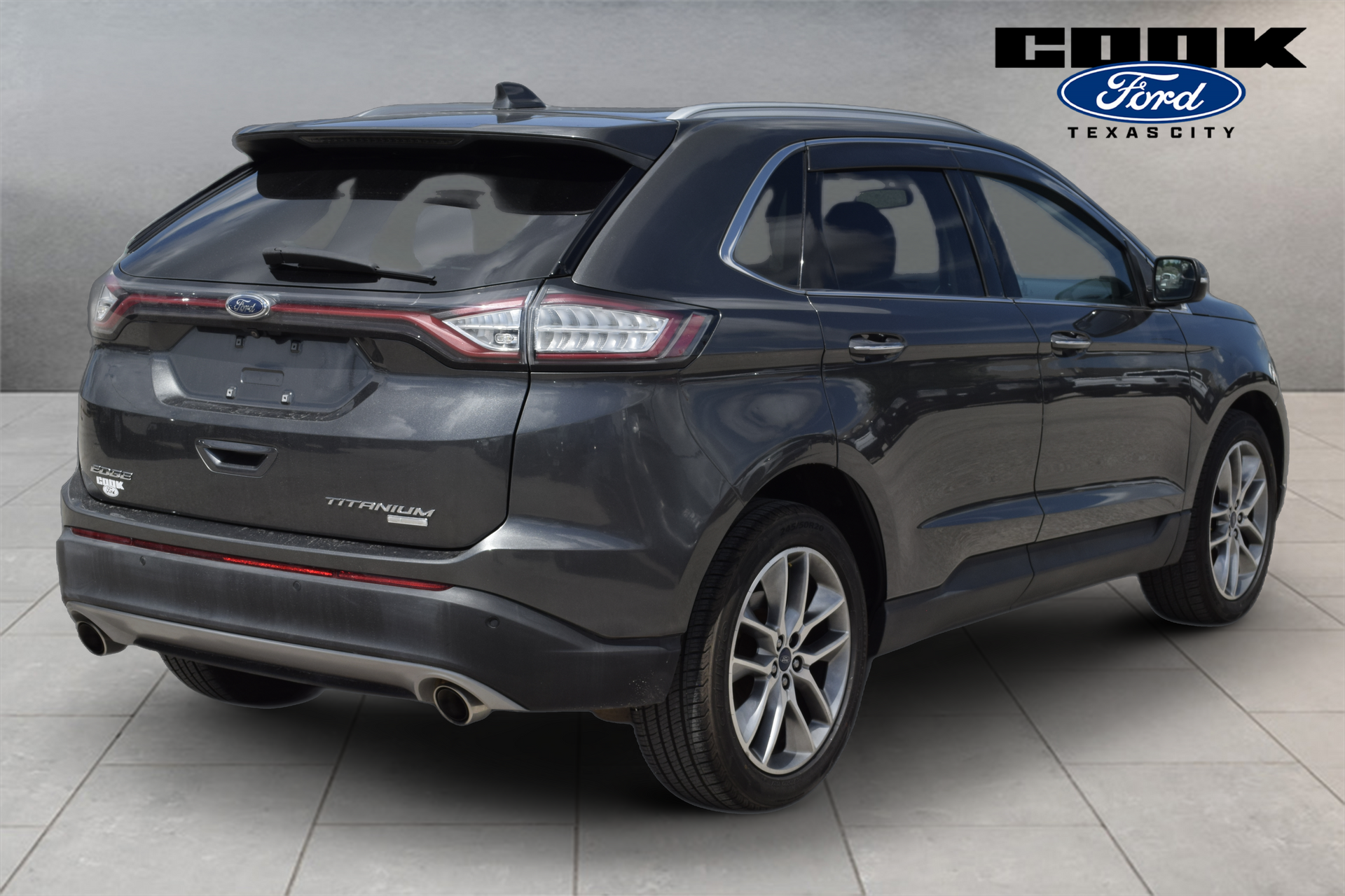 2018 Ford Edge Titanium Gray at DeMontrond Gulf Freeway