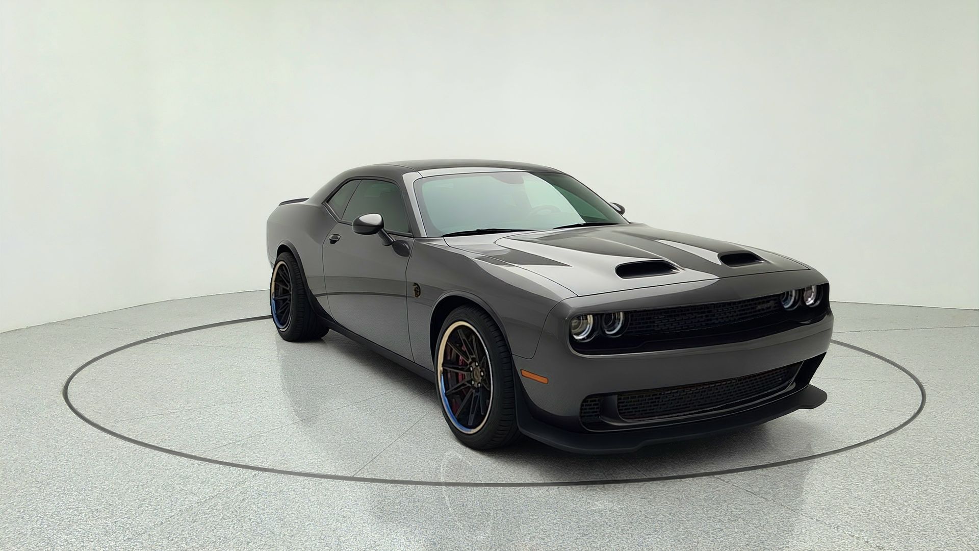 Gray (Granite Crystal Metallic Clearcoat) 2023 Dodge Challenger Coupe Rear-Wheel Drive 8-Speed Automatic