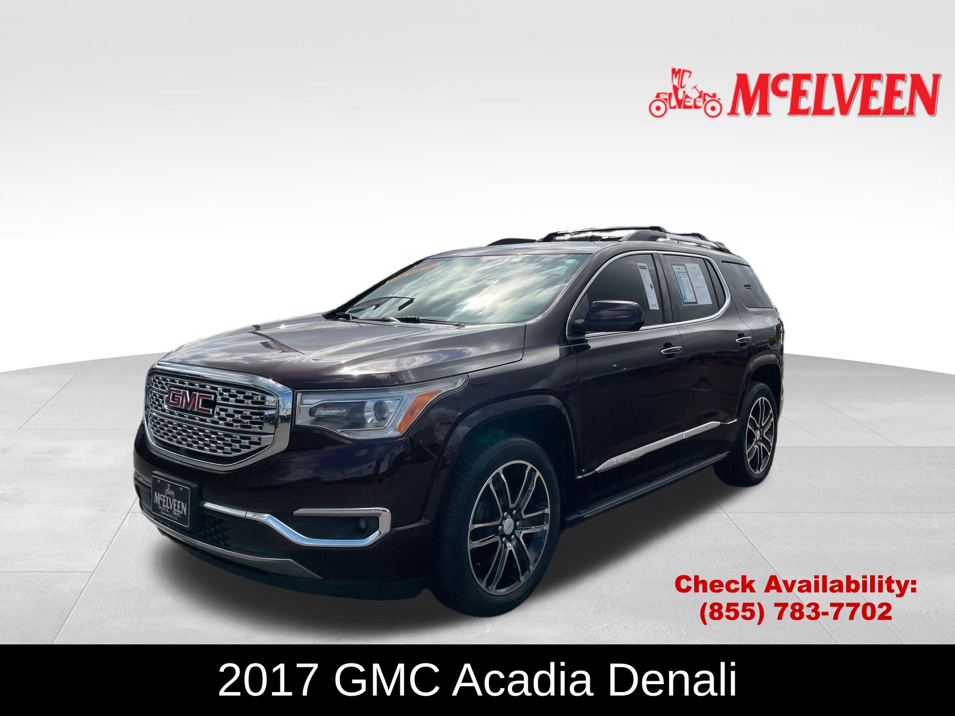 Black Cherry Metallic 2017 GMC Acadia Denali FWD SUV / Crossover Front-Wheel Drive 6-Speed Automatic