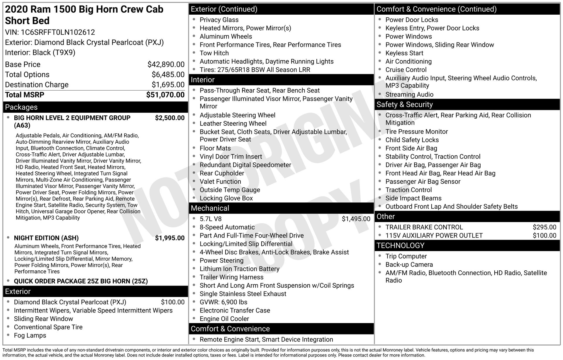 2020 RAM 1500 - Image 3