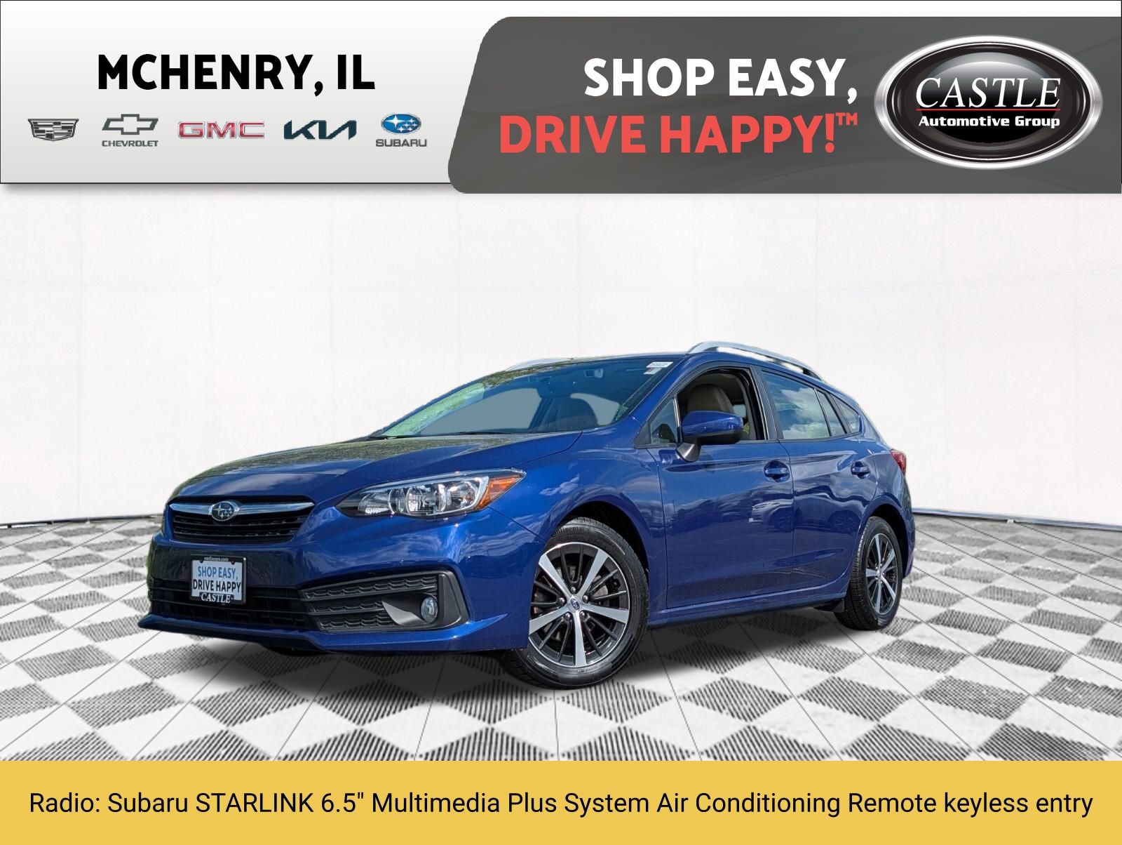 Sapphire Blue Pearl 2023 Subaru Impreza Premium Wagon AWD Wagon All-Wheel Drive Continuously Variable Transmission