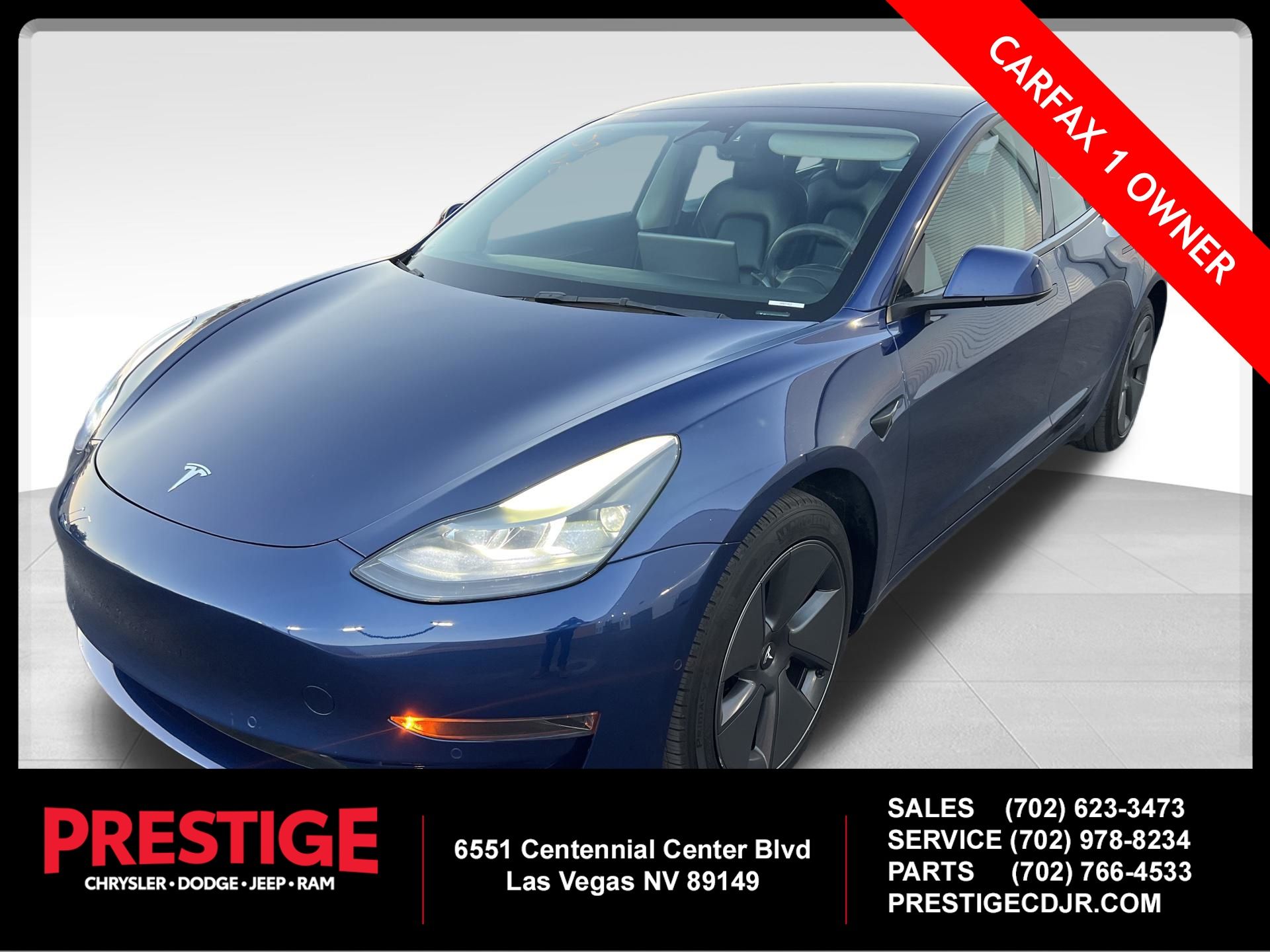 Deep Blue Metallic 2022 Tesla Model 3 RWD Sedan Rear-Wheel Drive 1-Speed Automatic