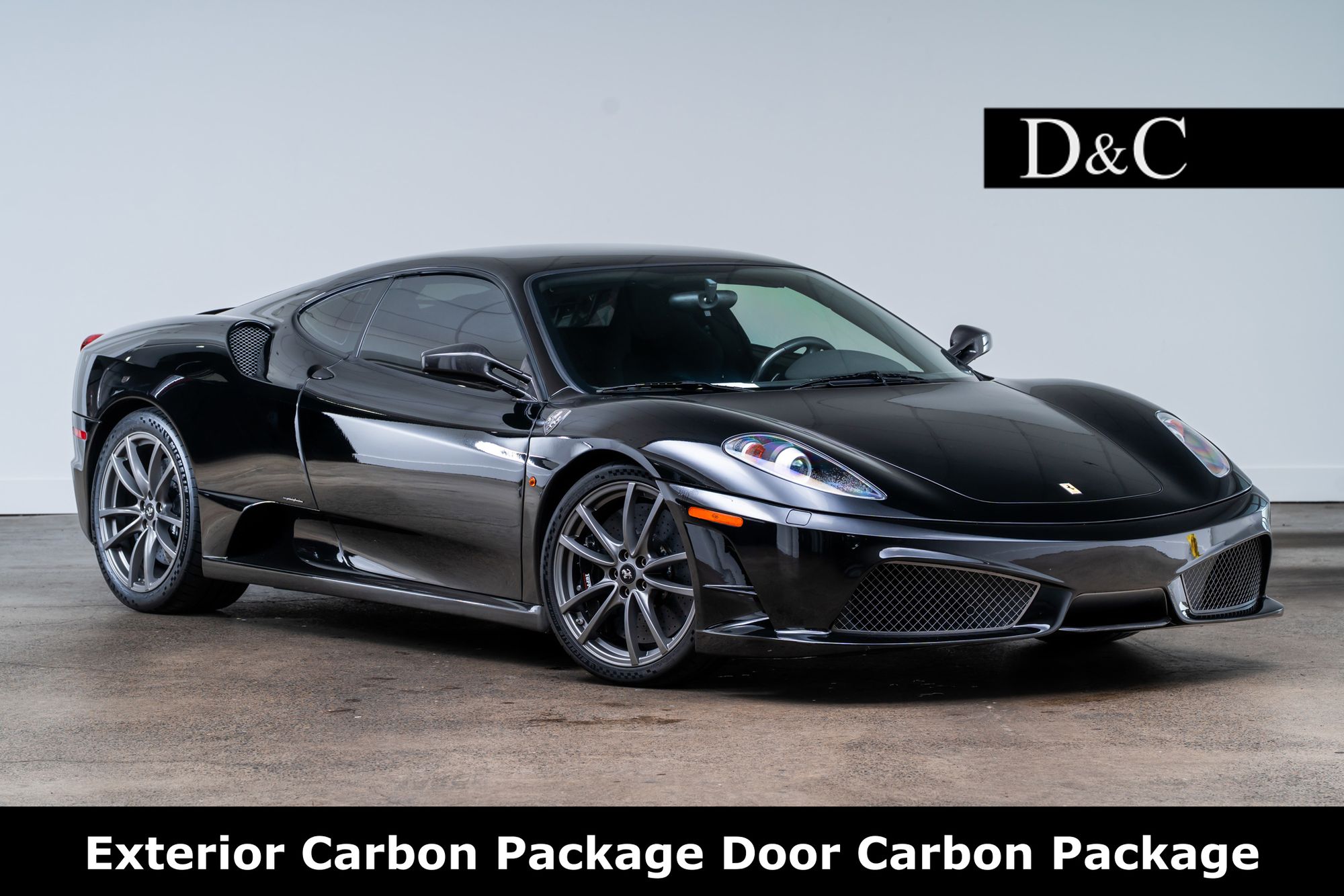 Black 2008 Ferrari 430 Scuderia Coupe Rear-Wheel Drive 6-Speed Manual