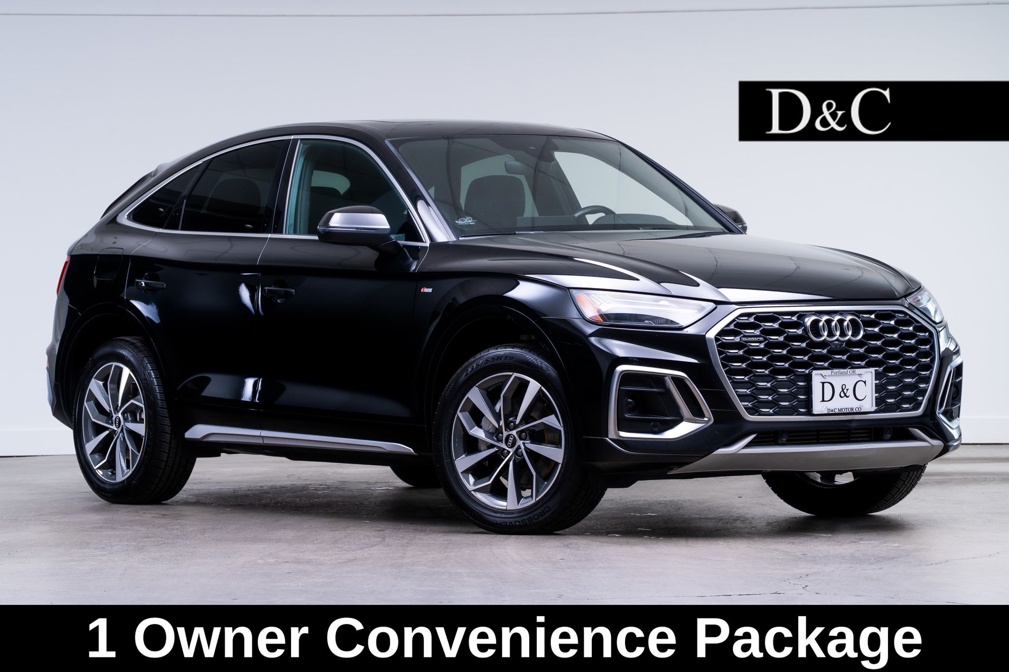 Black Metallic 2023 Audi Q5 Sportback Sedan All-Wheel Drive 7-Speed Automatic