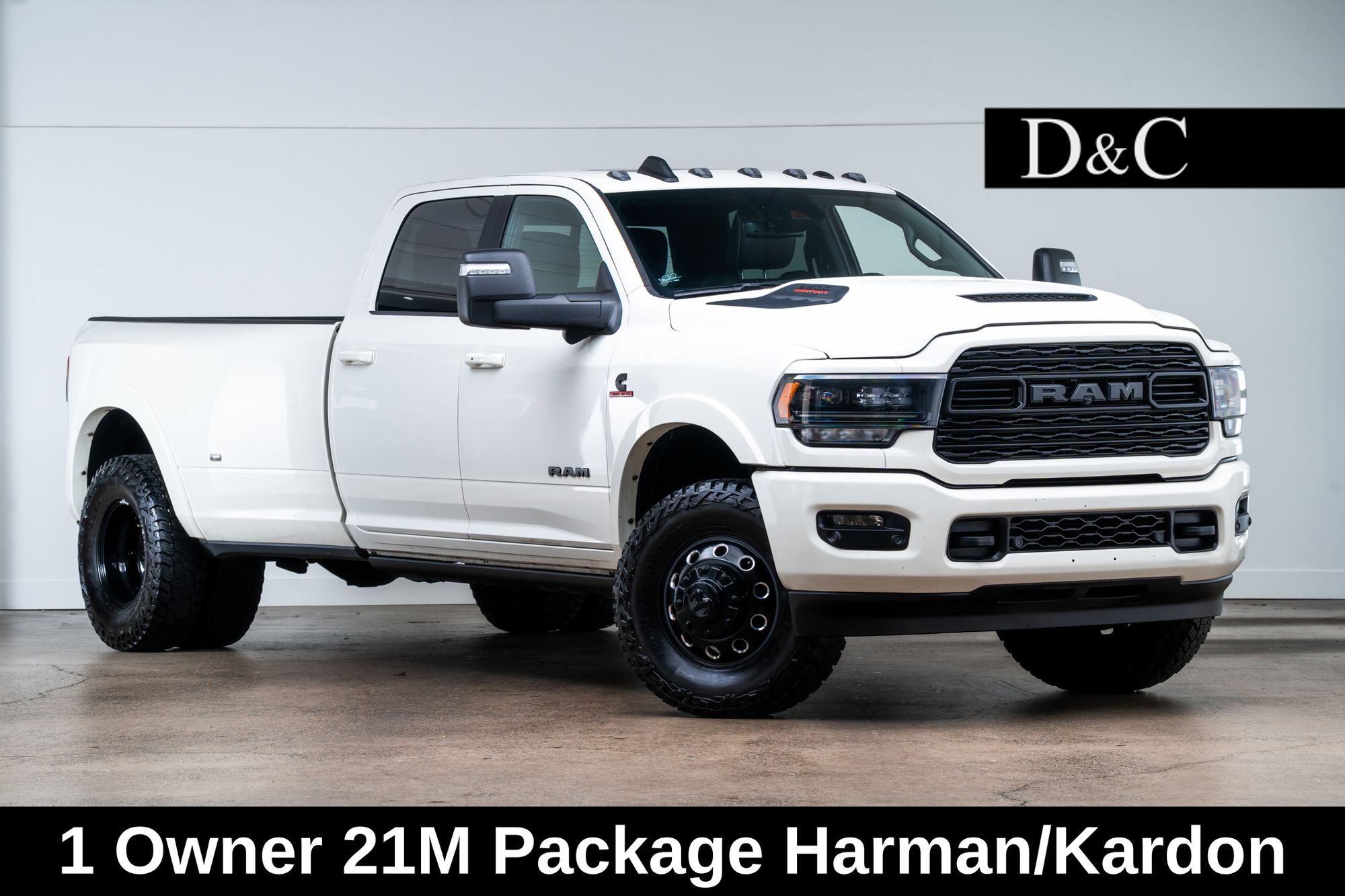 Pearl White 2024 RAM 3500 Pickup Truck Four-Wheel Drive 6-Speed Automatic