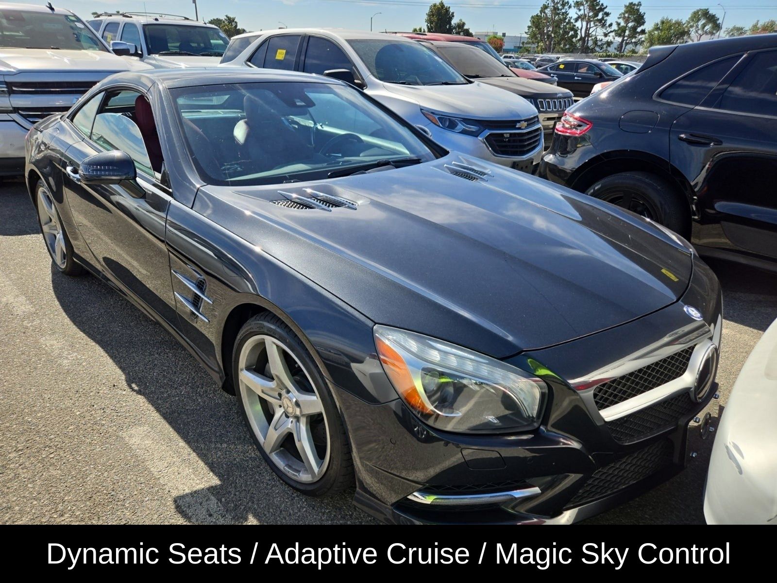 Magnetite Black Metallic 2015 Mercedes-Benz SL-Class Convertible Rear-Wheel Drive 7-Speed Automatic