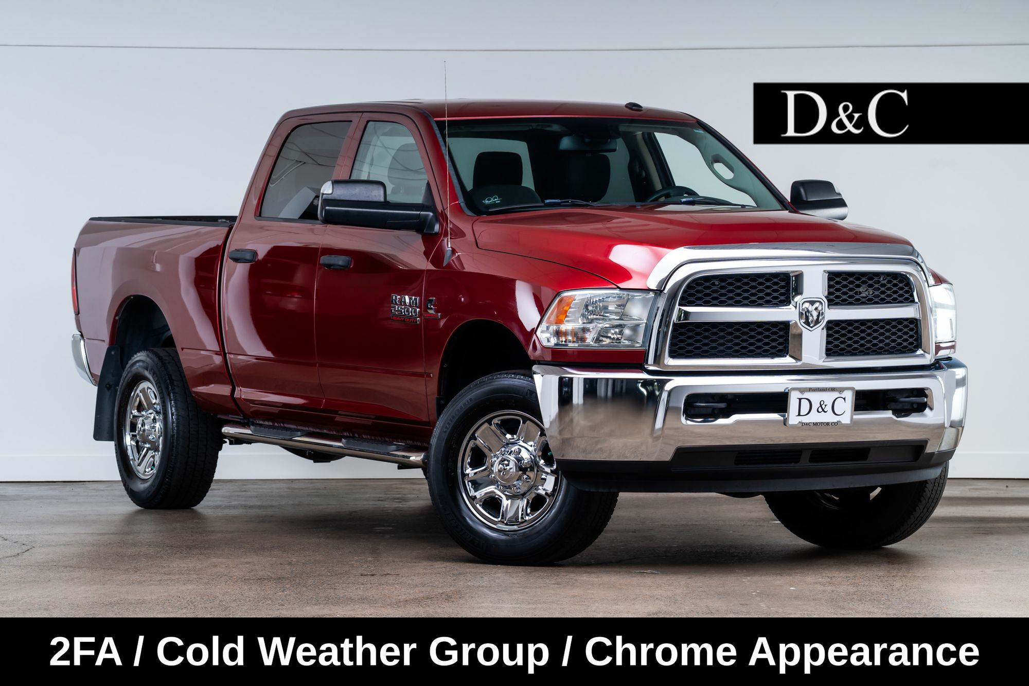 Deep Cherry Red Crystal Pearlcoat 2014 RAM 2500 Pickup Truck Four-Wheel Drive 6-Speed Automatic