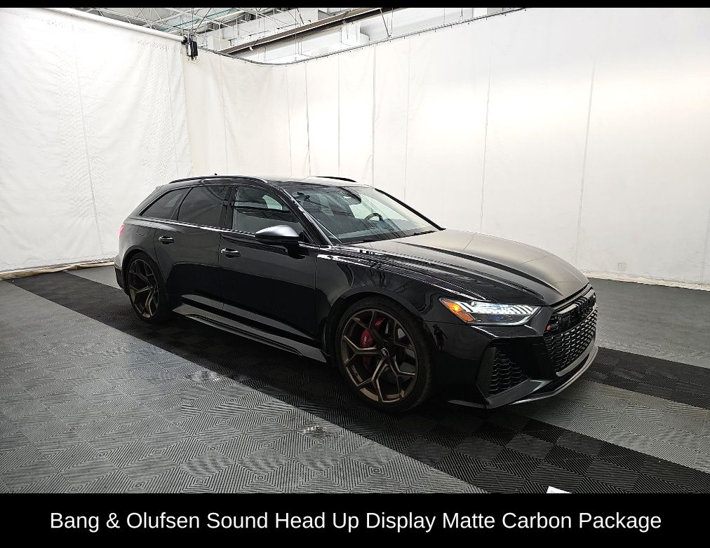 Mythos Black Metallic 2024 Audi RS 6 Avant Wagon All-Wheel Drive 8-Speed Automatic
