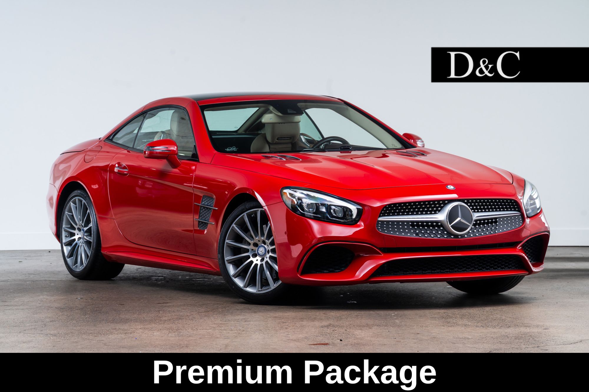 Mars Red 2017 Mercedes-Benz SL-Class Convertible Rear-Wheel Drive 9-Speed Automatic
