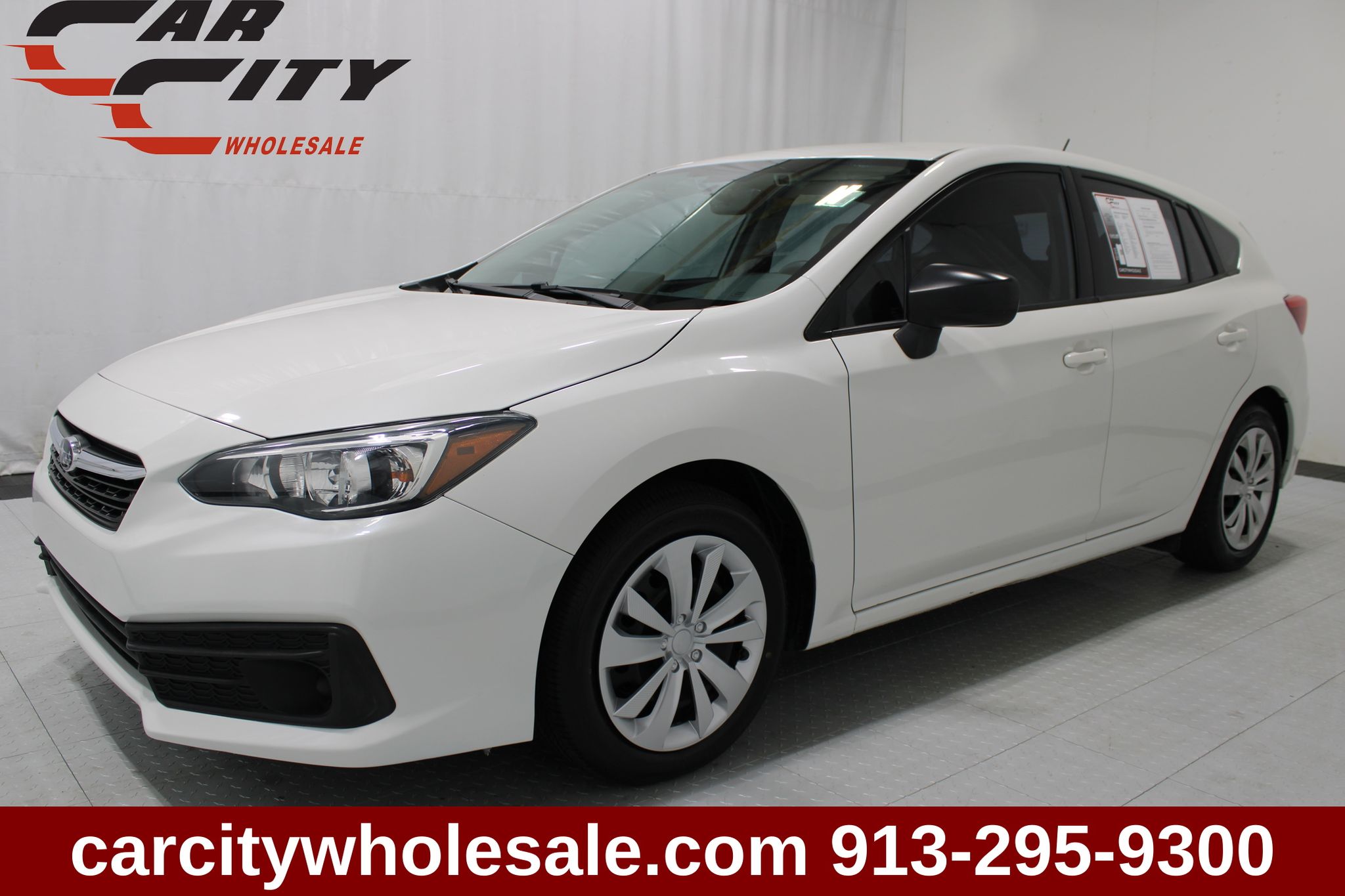 Crystal White Pearl 2020 Subaru Impreza Hatchback All-Wheel Drive Continuously Variable Transmission