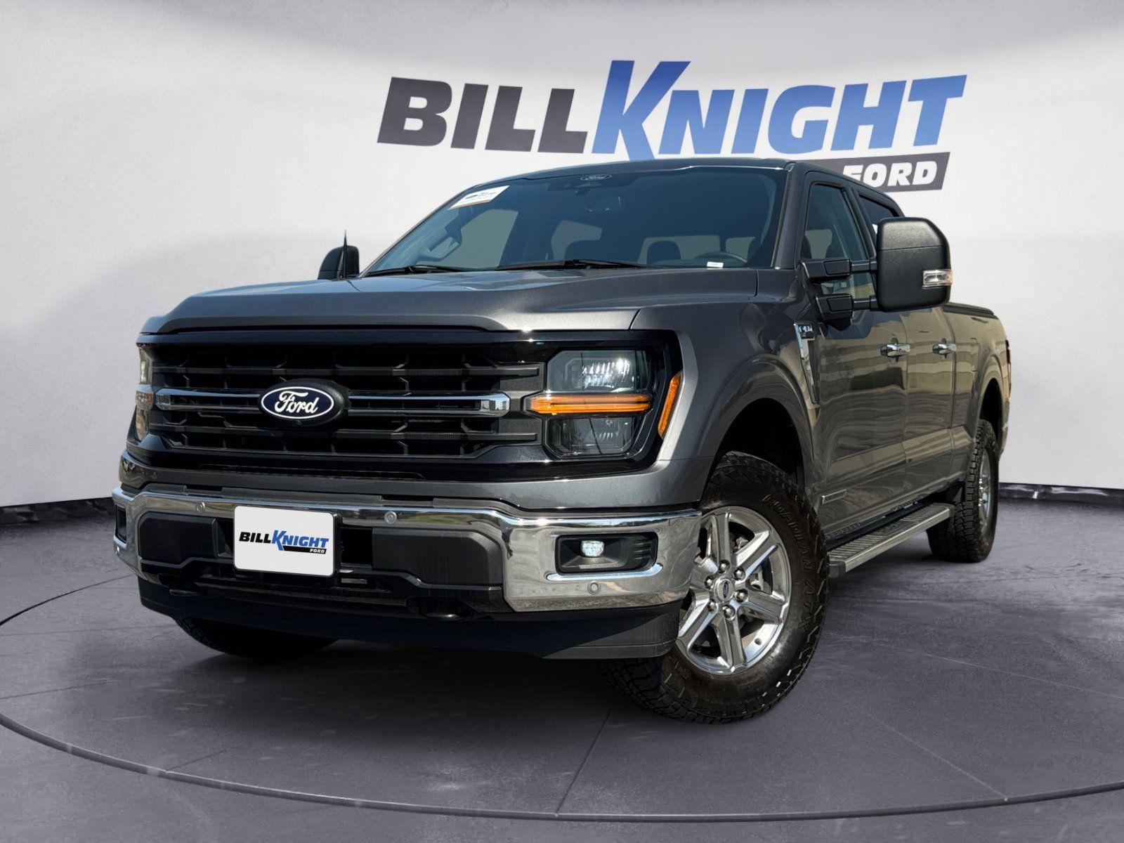 Gray Metallic 2024 Ford F-150 XLT SuperCrew 4WD Pickup Truck Four-Wheel Drive Automatic