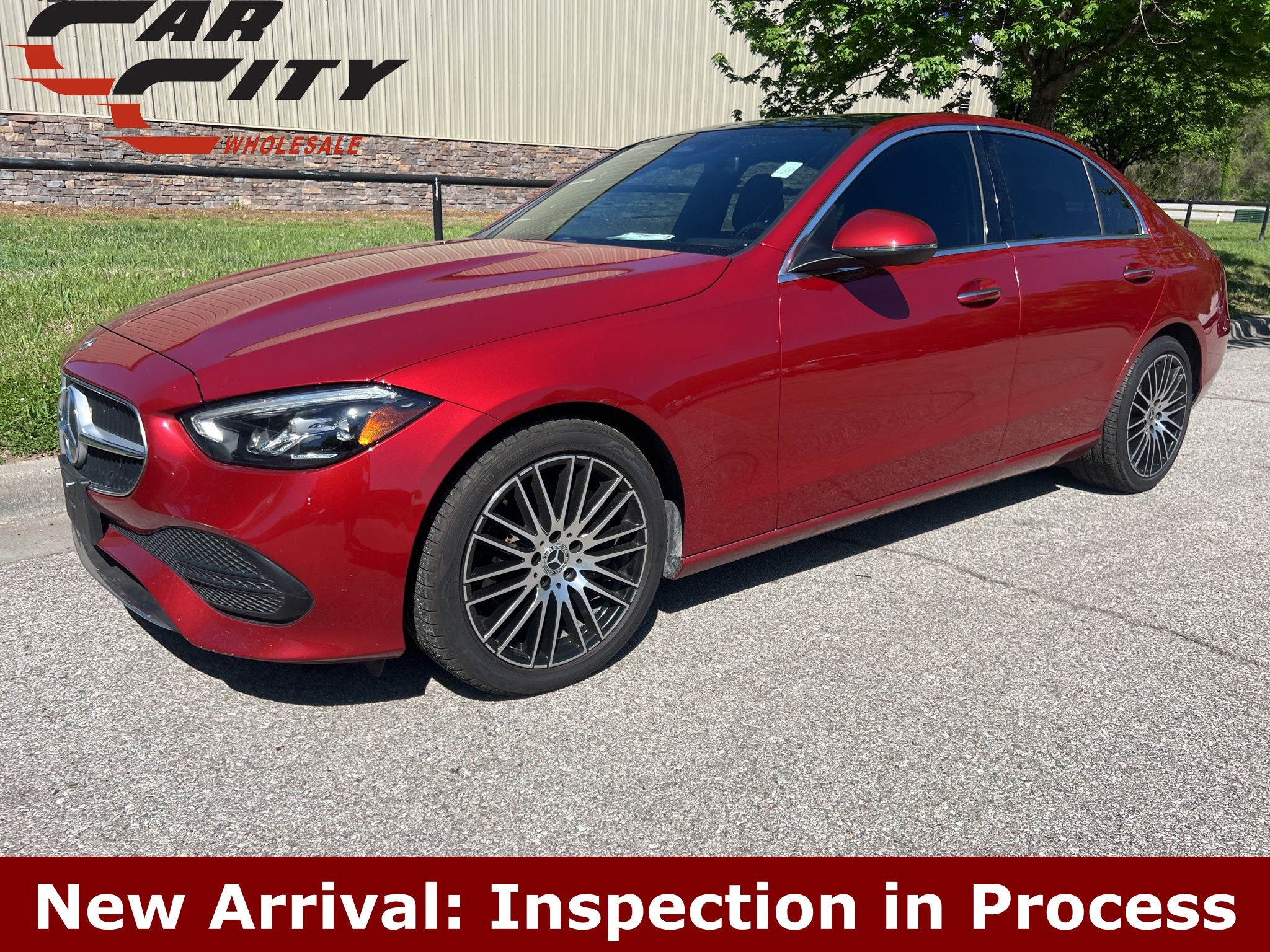 Red 2023 Mercedes-Benz C-Class C 300 RWD Sedan Rear-Wheel Drive 9-Speed Automatic
