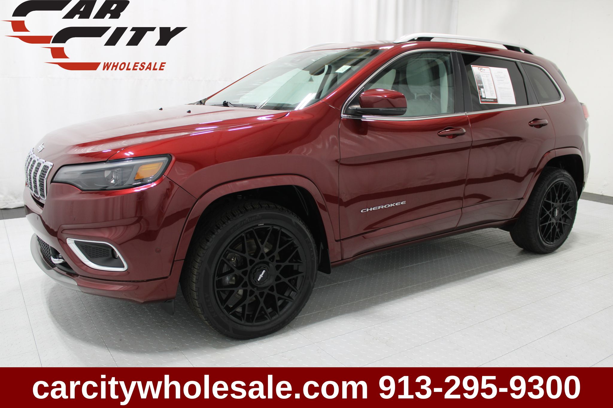 Velvet Red Pearlcoat 2019 Jeep Cherokee SUV / Crossover Four-Wheel Drive 9-Speed Automatic