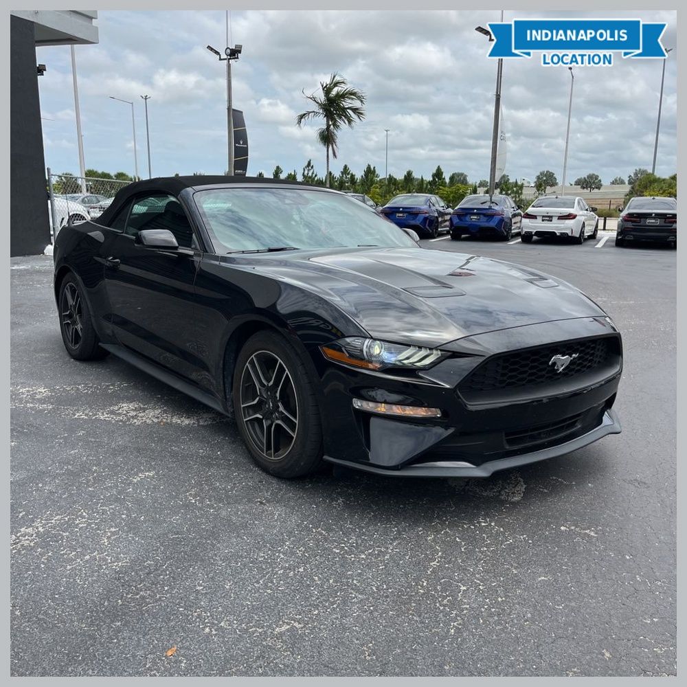 Shadow Black 2022 Ford Mustang Convertible Rear-Wheel Drive Automatic