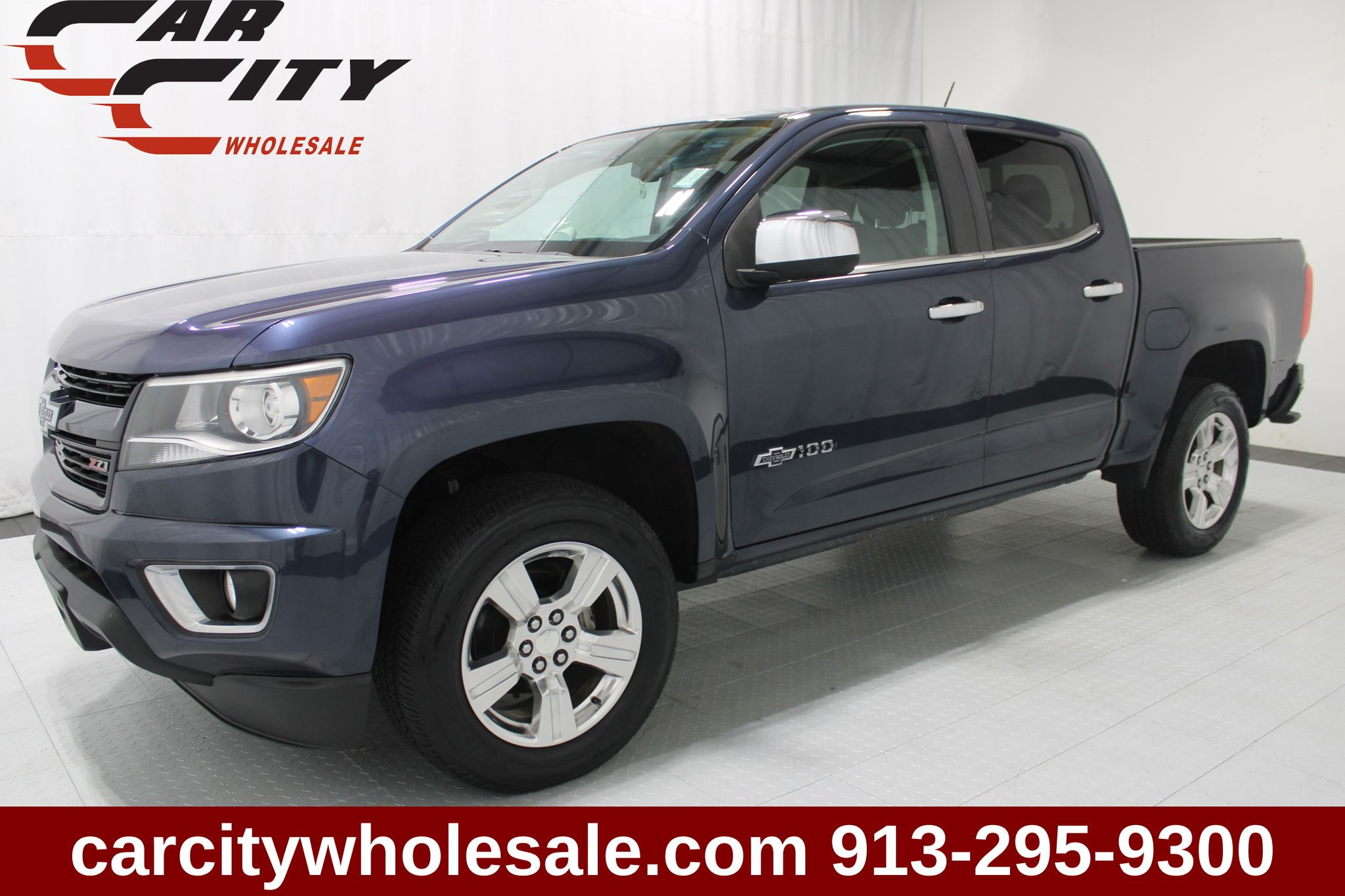 Centennial Blue Metallic 2018 Chevrolet Colorado Pickup Truck Four-Wheel Drive 8-Speed Automatic