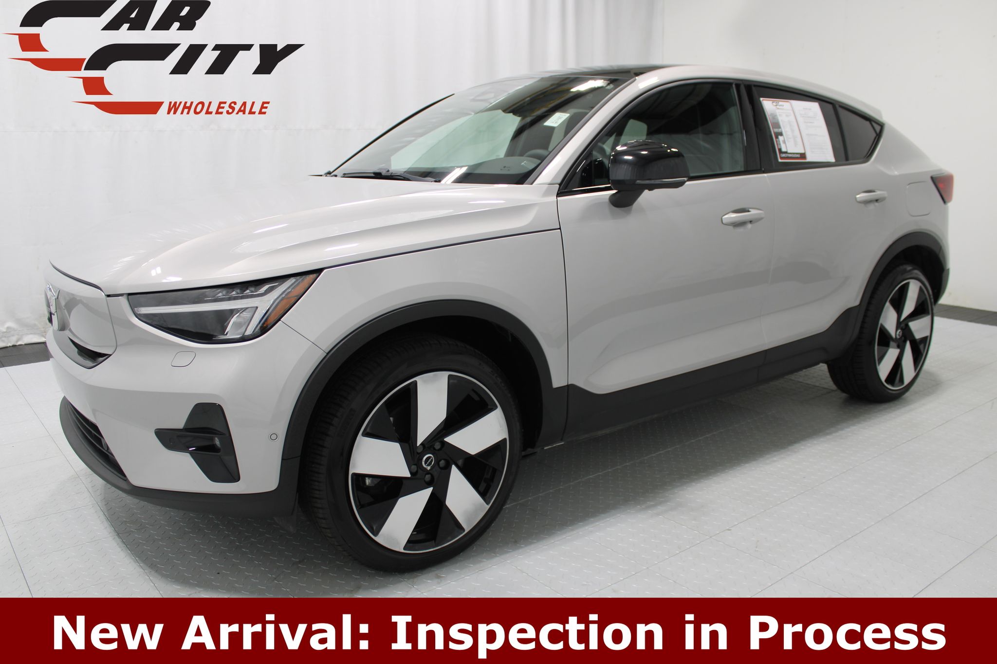 Silver 2023 Volvo C40 Recharge SUV / Crossover All-Wheel Drive 1-Speed Automatic