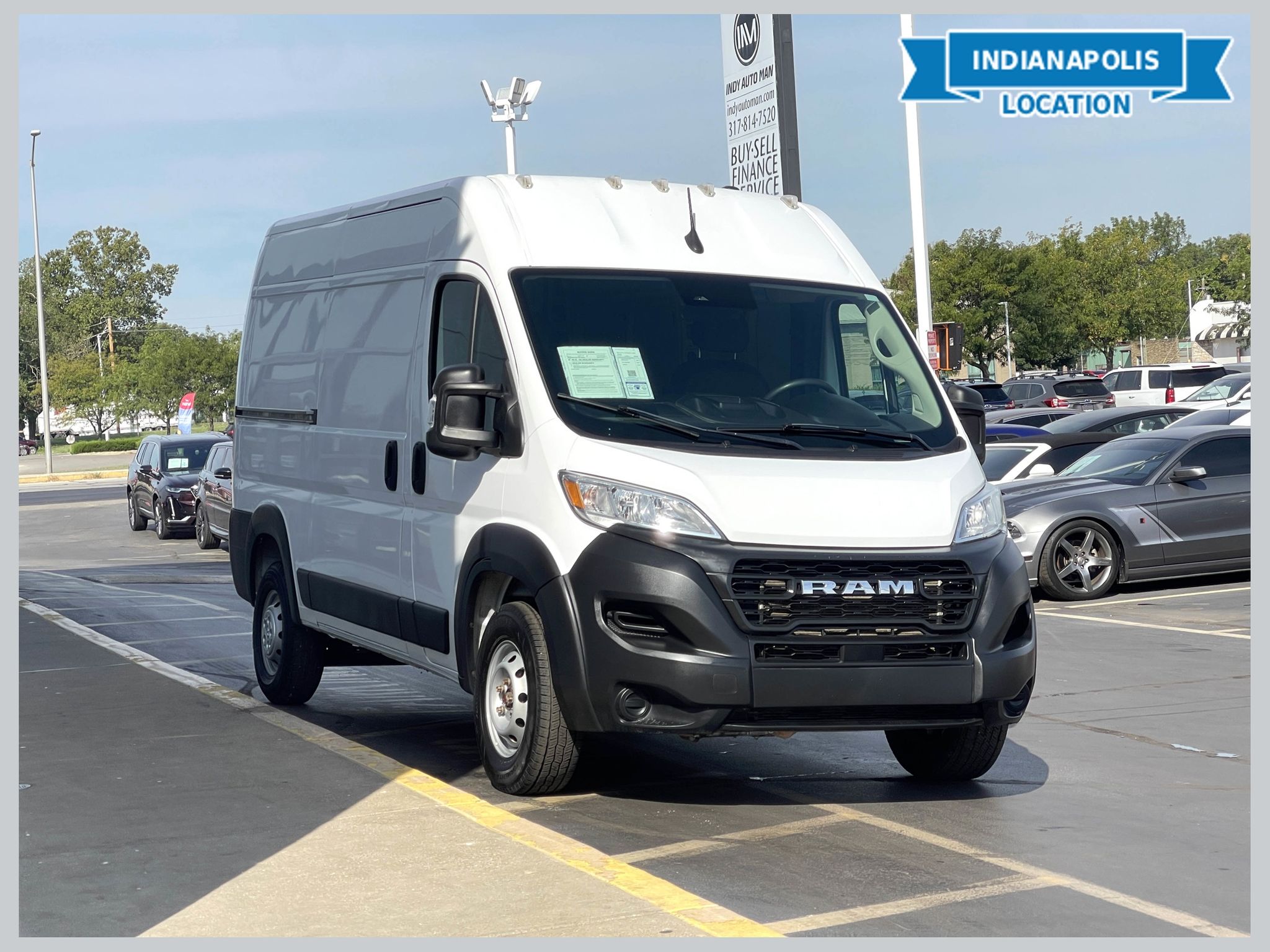 Bright White Clearcoat 2023 RAM ProMaster Van Front-Wheel Drive 9-Speed Automatic