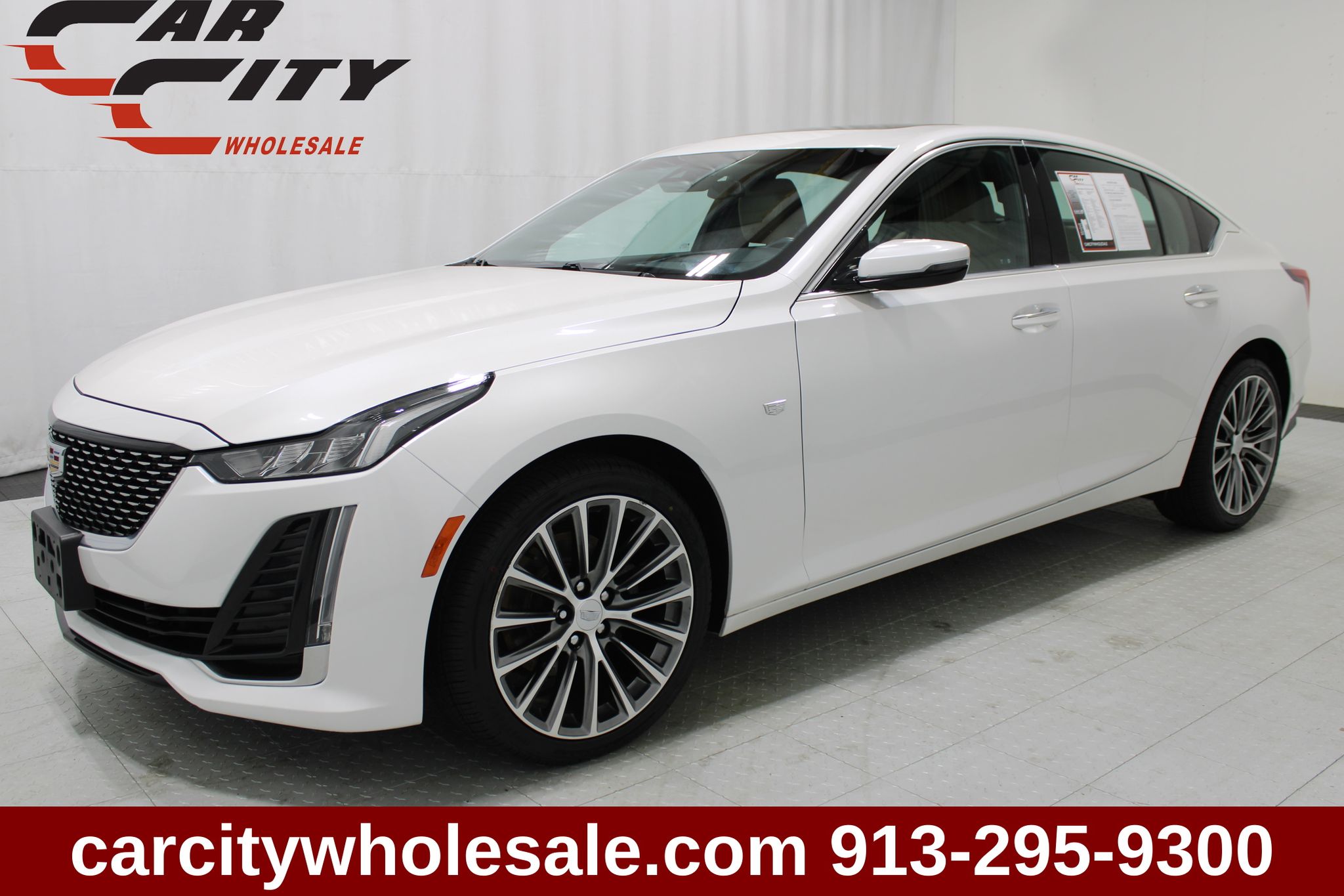White 2020 Cadillac CT5 Sedan All-Wheel Drive Automatic