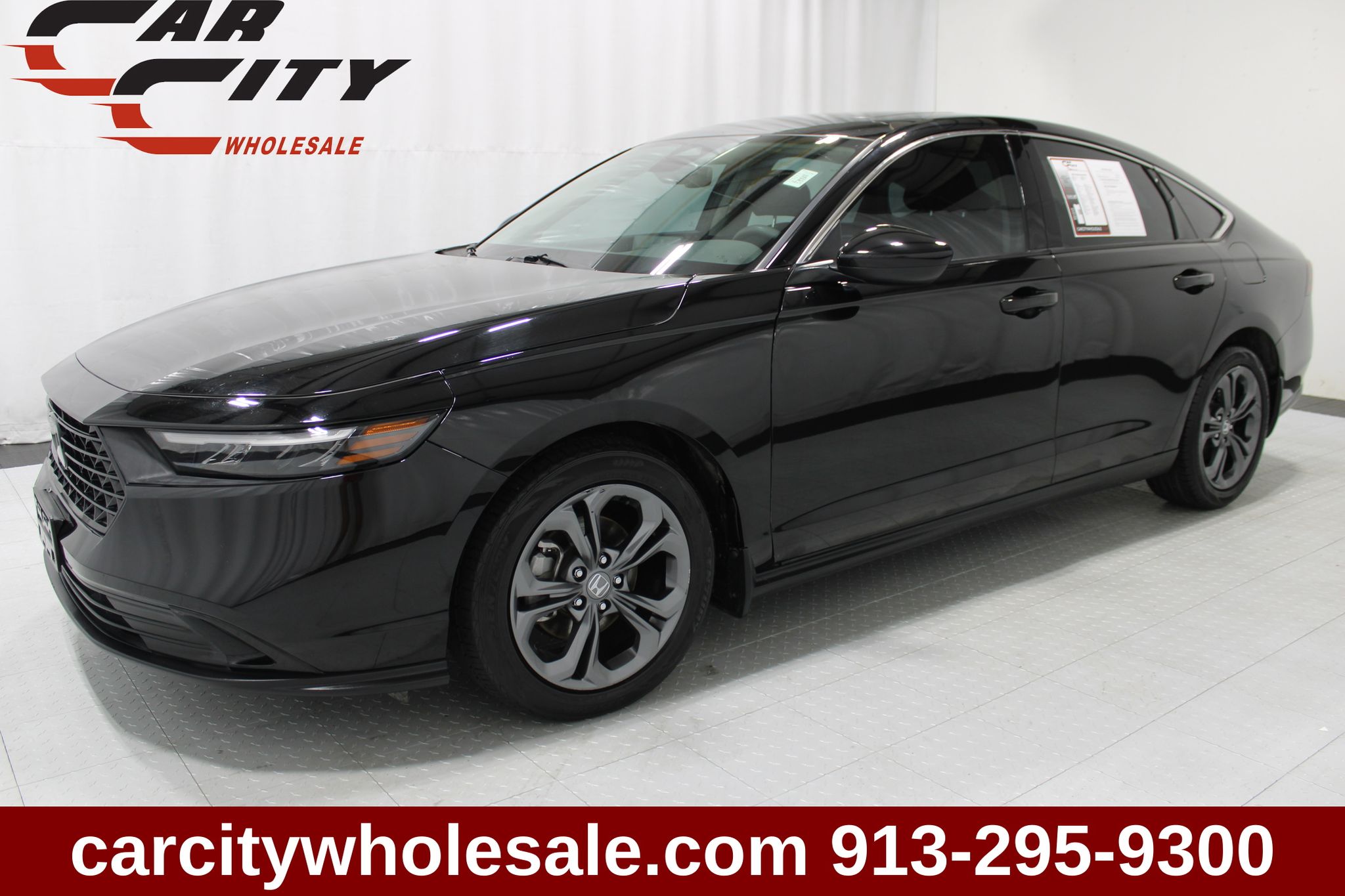 Black 2023 Honda Accord Sedan Front-Wheel Drive Continuously Variable Transmission