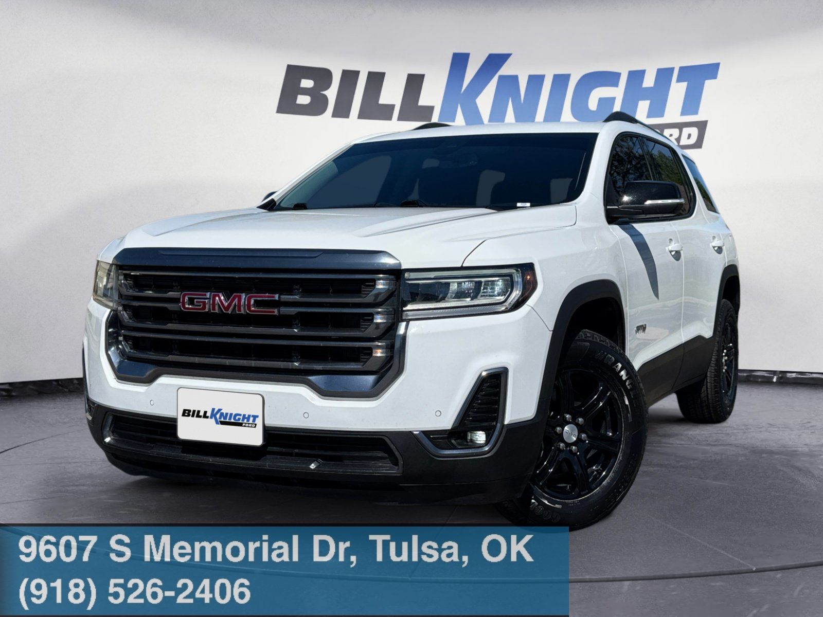 Summit White 2023 GMC Acadia AT4 AWD SUV / Crossover Four-Wheel Drive 9-Speed Automatic