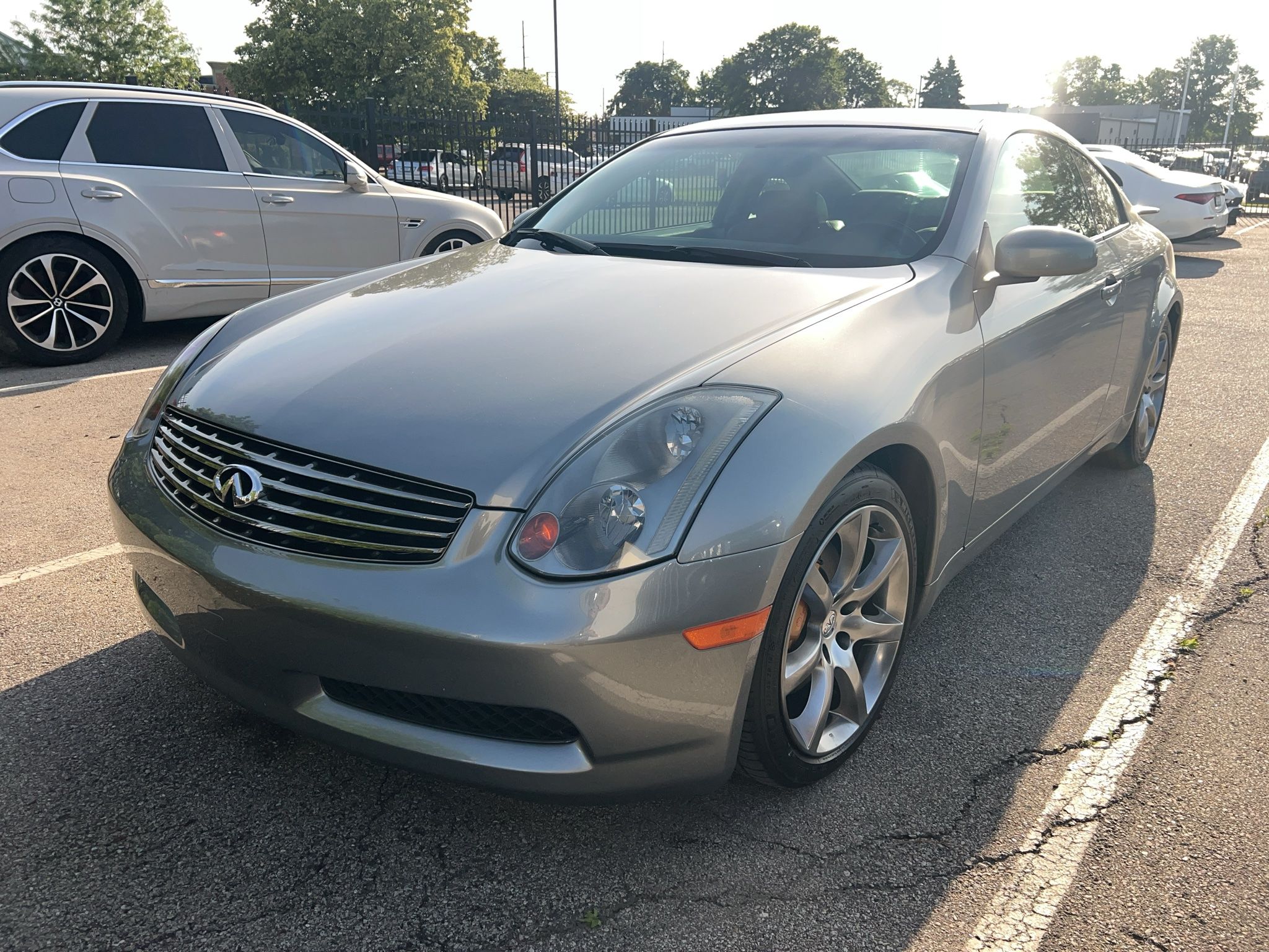 Gray 2003 INFINITI G35 Coupe RWD Coupe Rear-Wheel Drive 6-Speed Manual