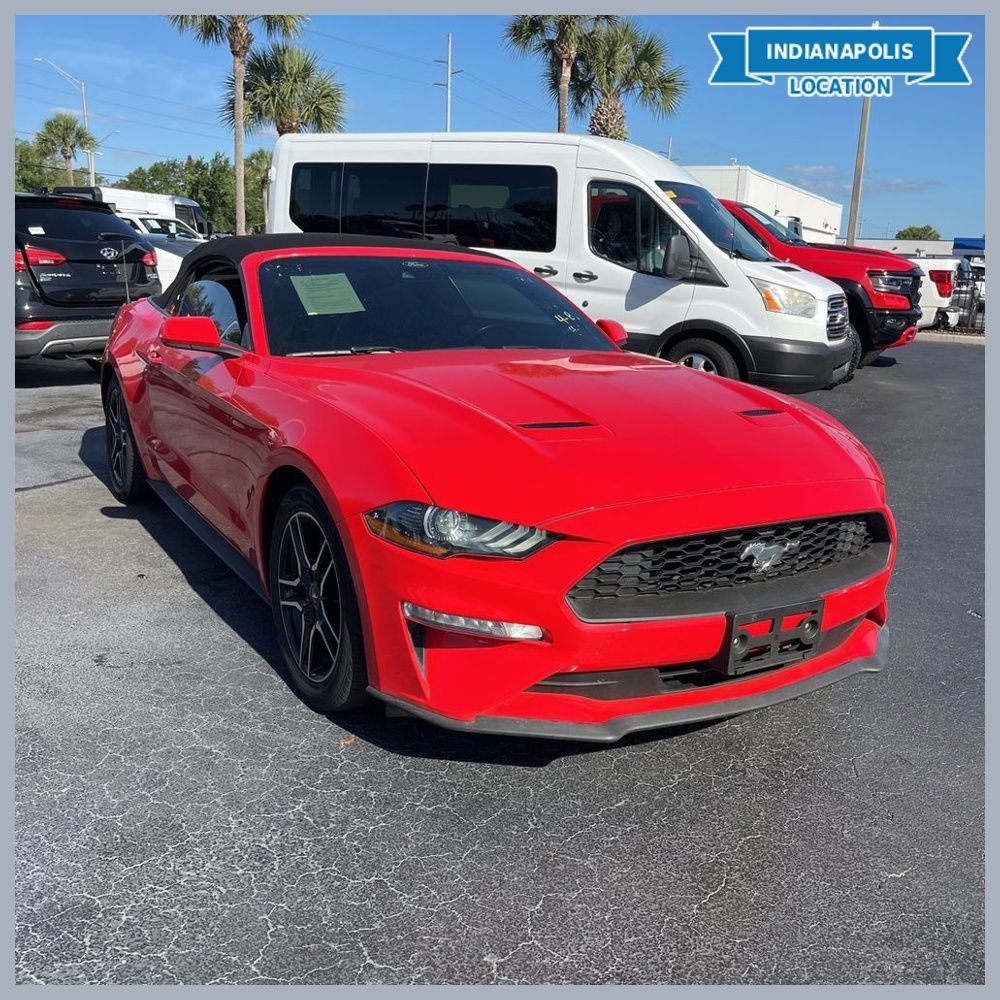 Rapid Red Metallic Tinted Clearcoat 2021 Ford Mustang EcoBoost Premium Convertible RWD Convertible Rear-Wheel Drive Automatic