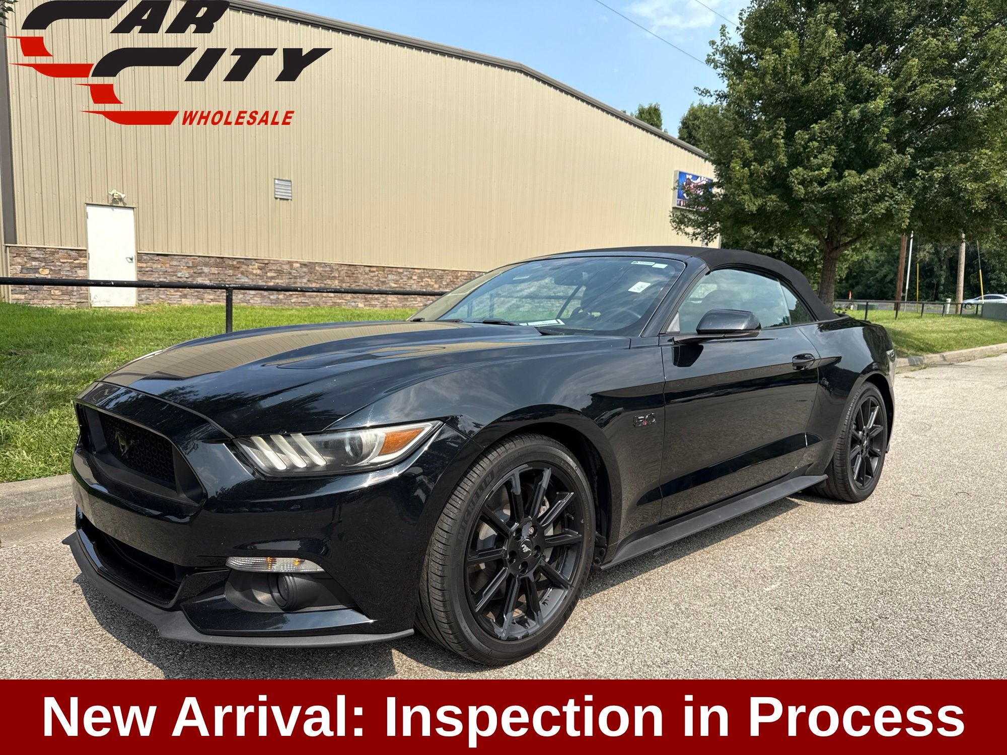 Shadow Black 2016 Ford Mustang Convertible Rear-Wheel Drive 6-Speed Automatic