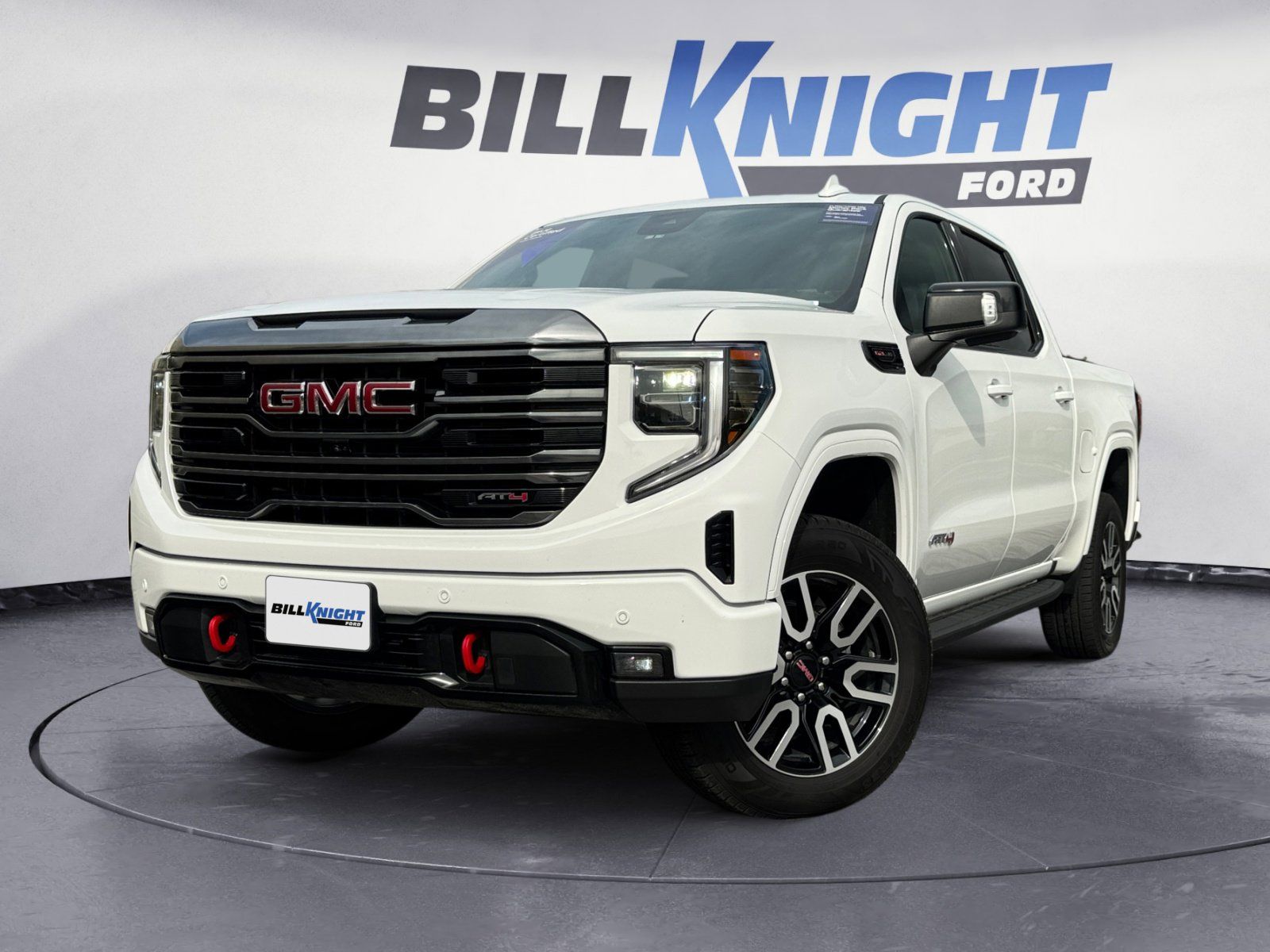 Summit White 2024 GMC Sierra 1500 AT4 Crew Cab 4WD Pickup Truck Four-Wheel Drive Automatic