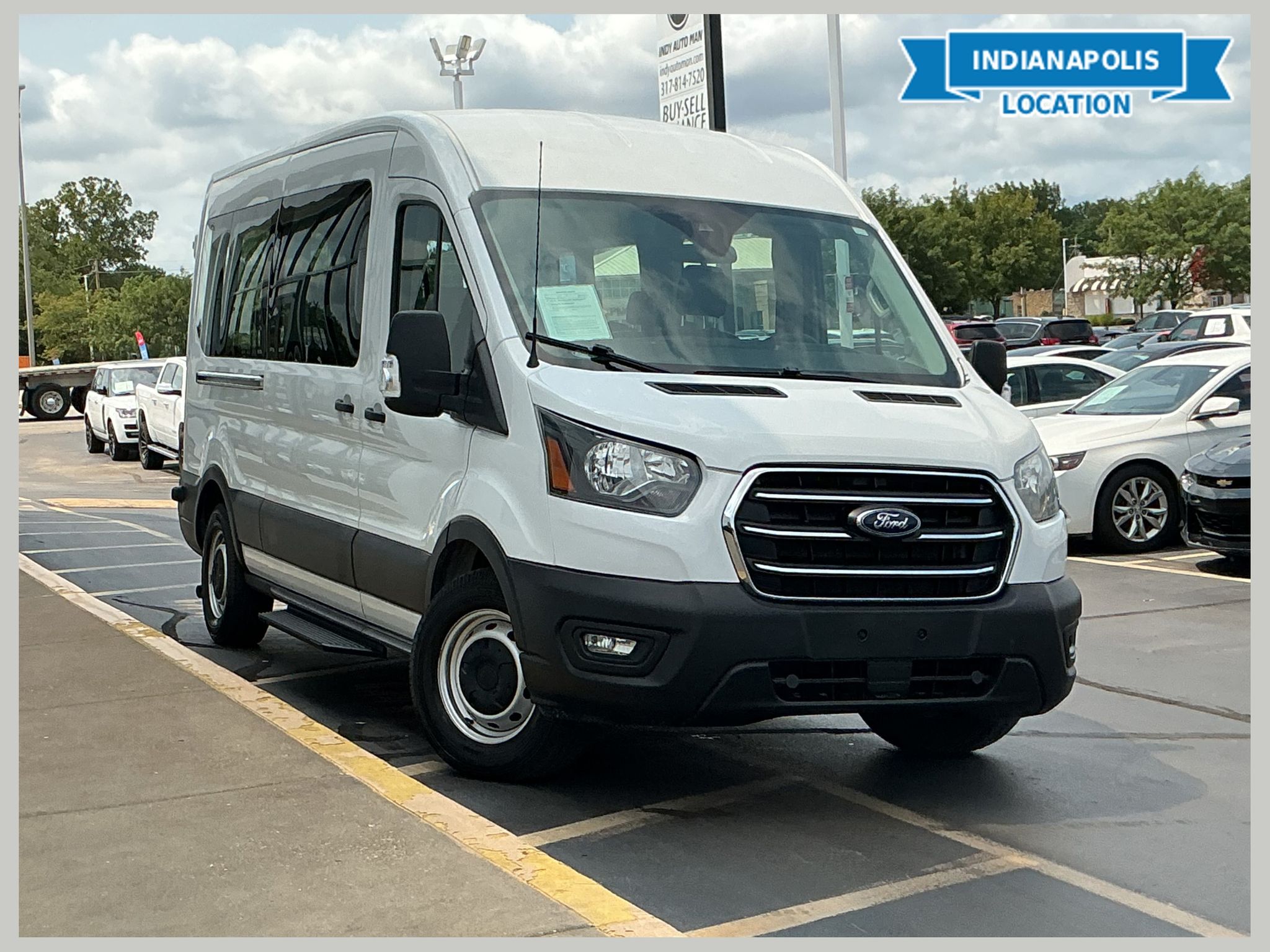 Oxford White 2020 Ford Transit Passenger Van Rear-Wheel Drive 