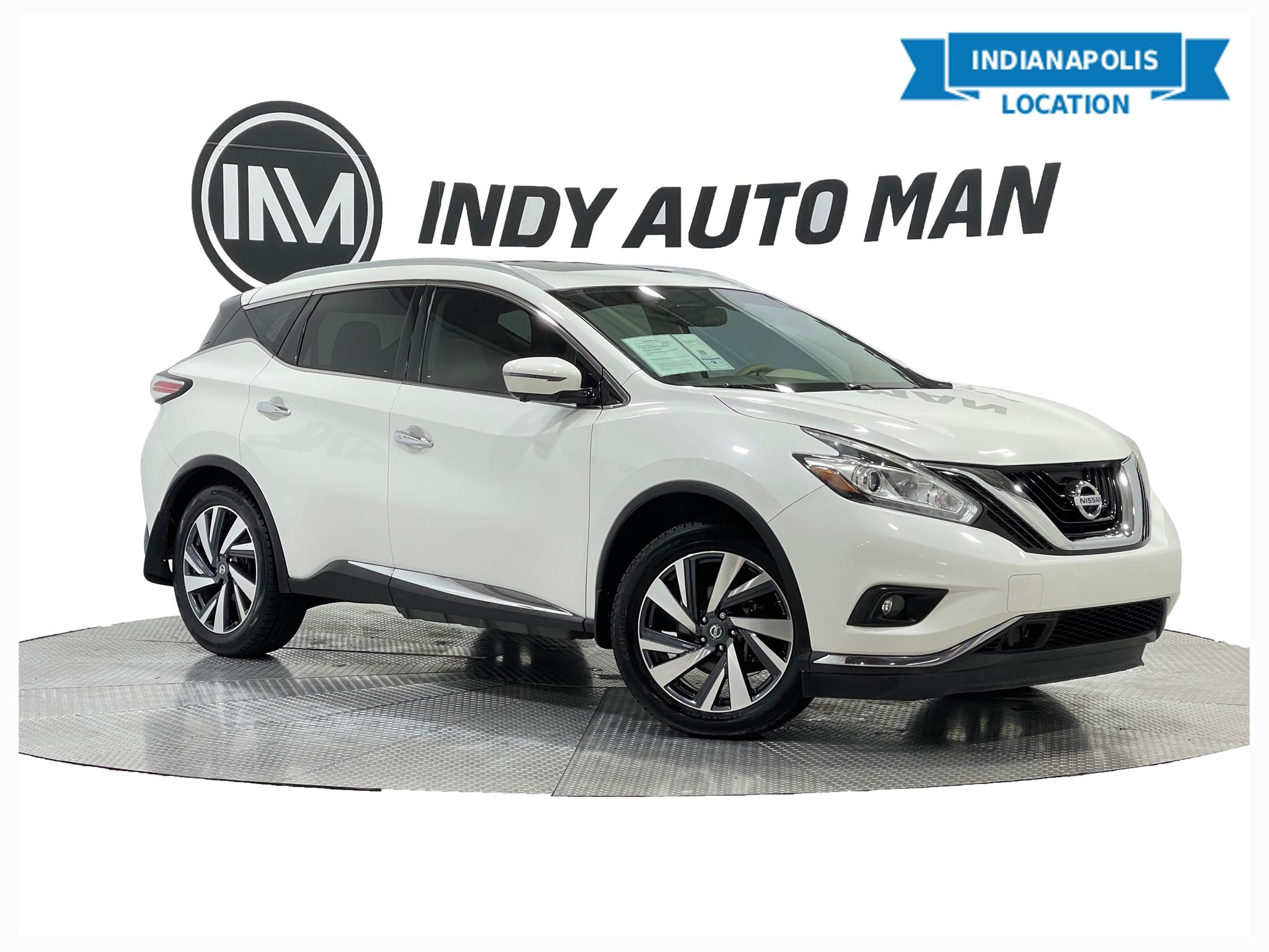 Pearl White 2017 Nissan Murano Platinum SUV / Crossover Front-Wheel Drive Continuously Variable Transmission